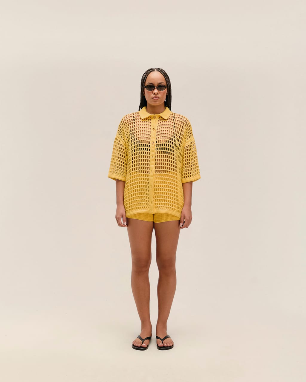 Blusa Sheila Tricot Amarelo Feixe