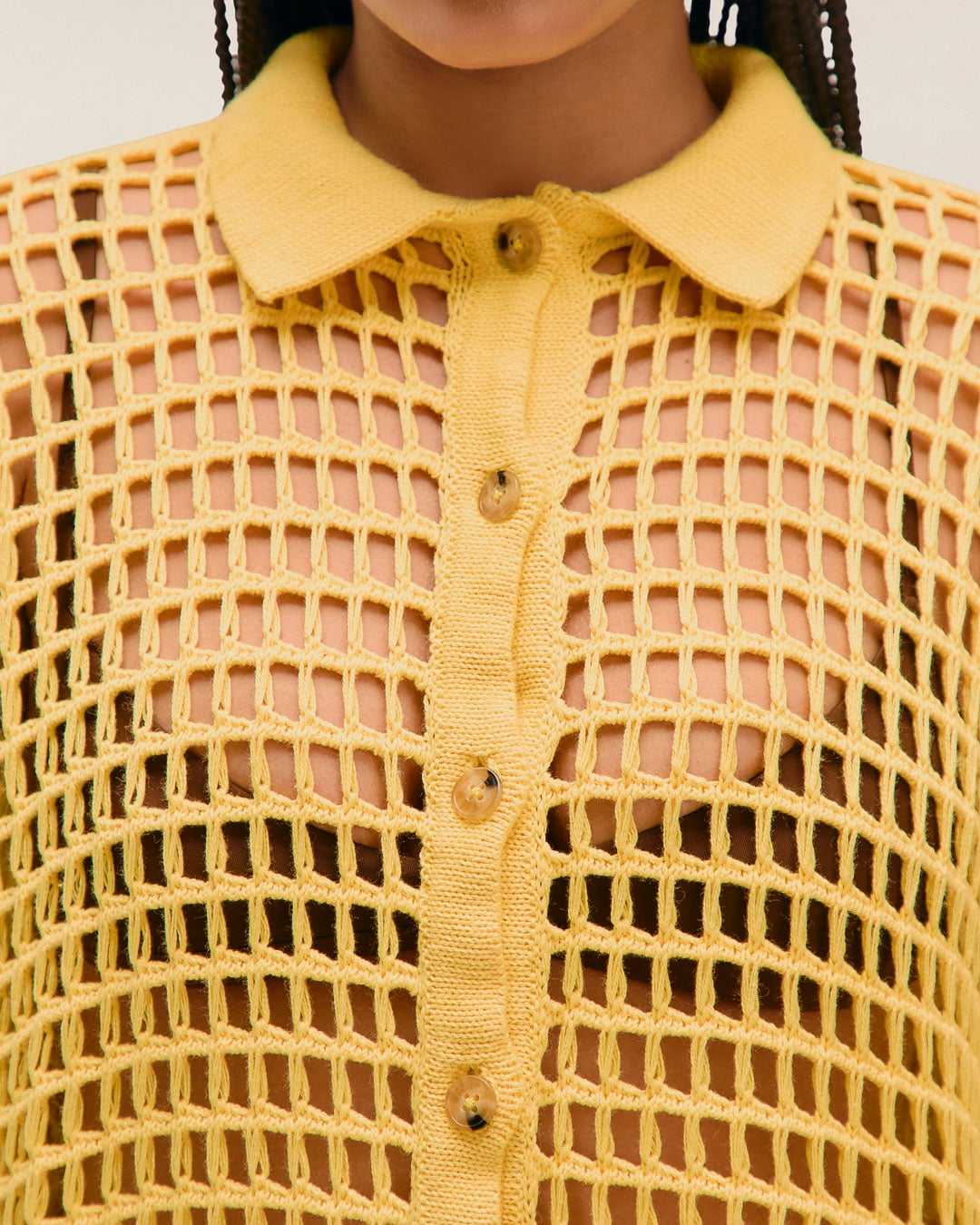 Blusa Sheila Tricot Amarelo Feixe