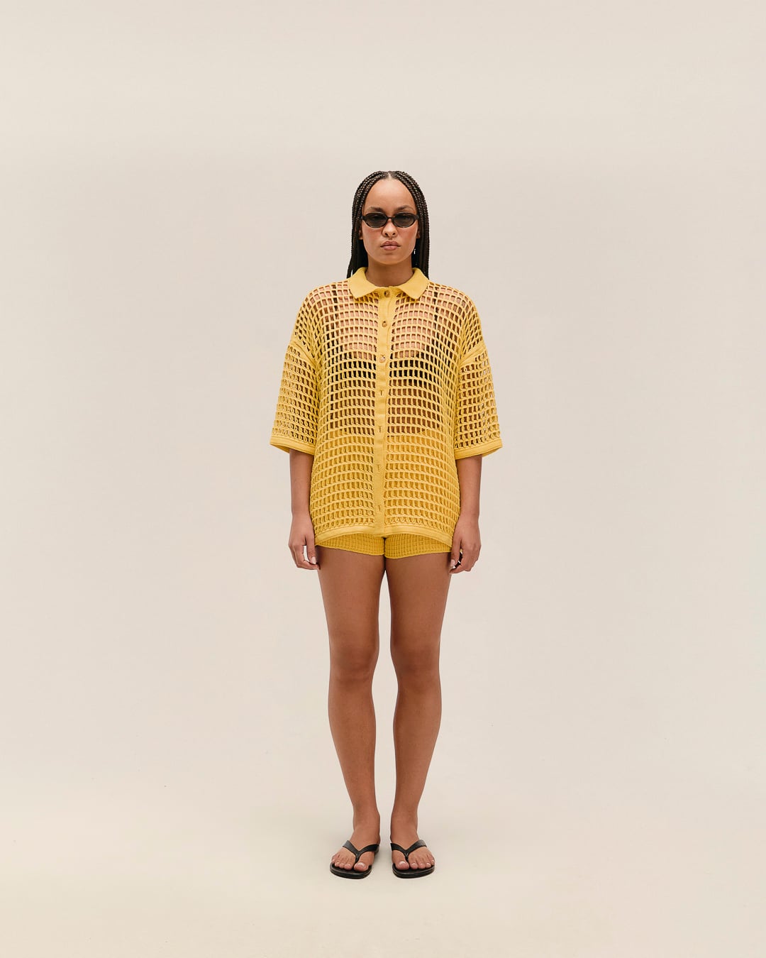 Blusa Sheila Tricot Amarelo Feixe