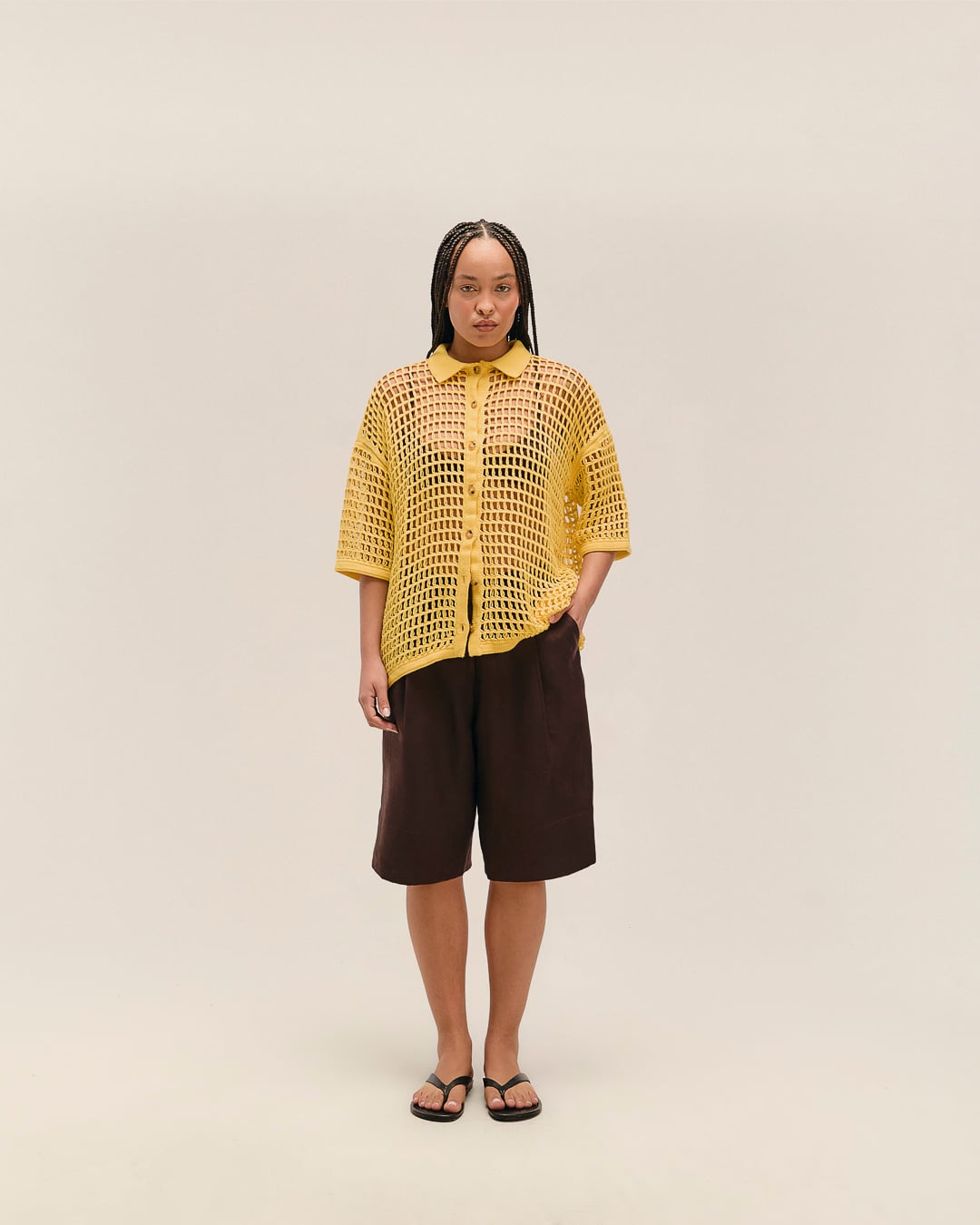 Blusa Sheila Tricot Amarelo Feixe