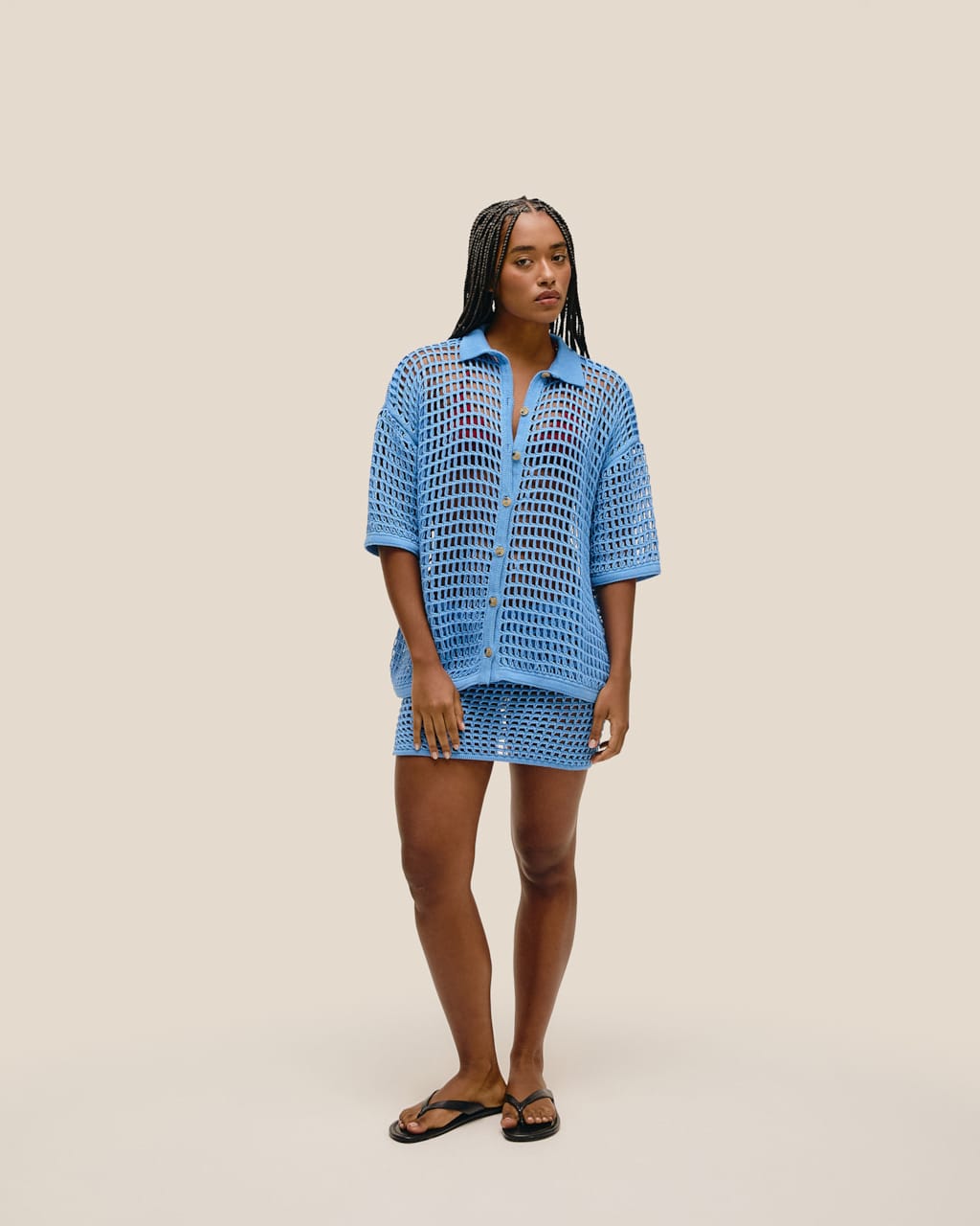 Blusa Sheila Tricot Azul Ceu