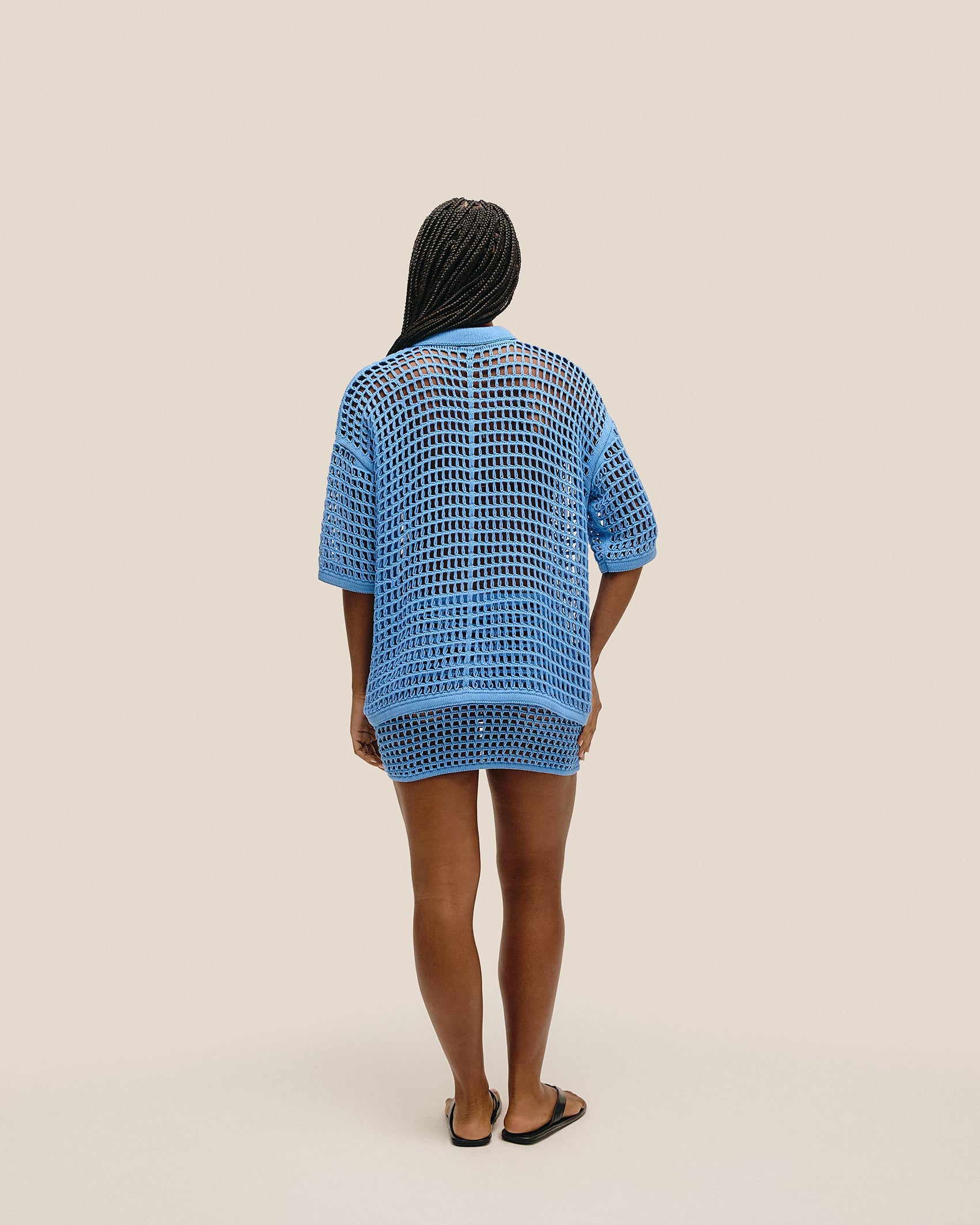 Blusa Sheila Tricot Azul Ceu