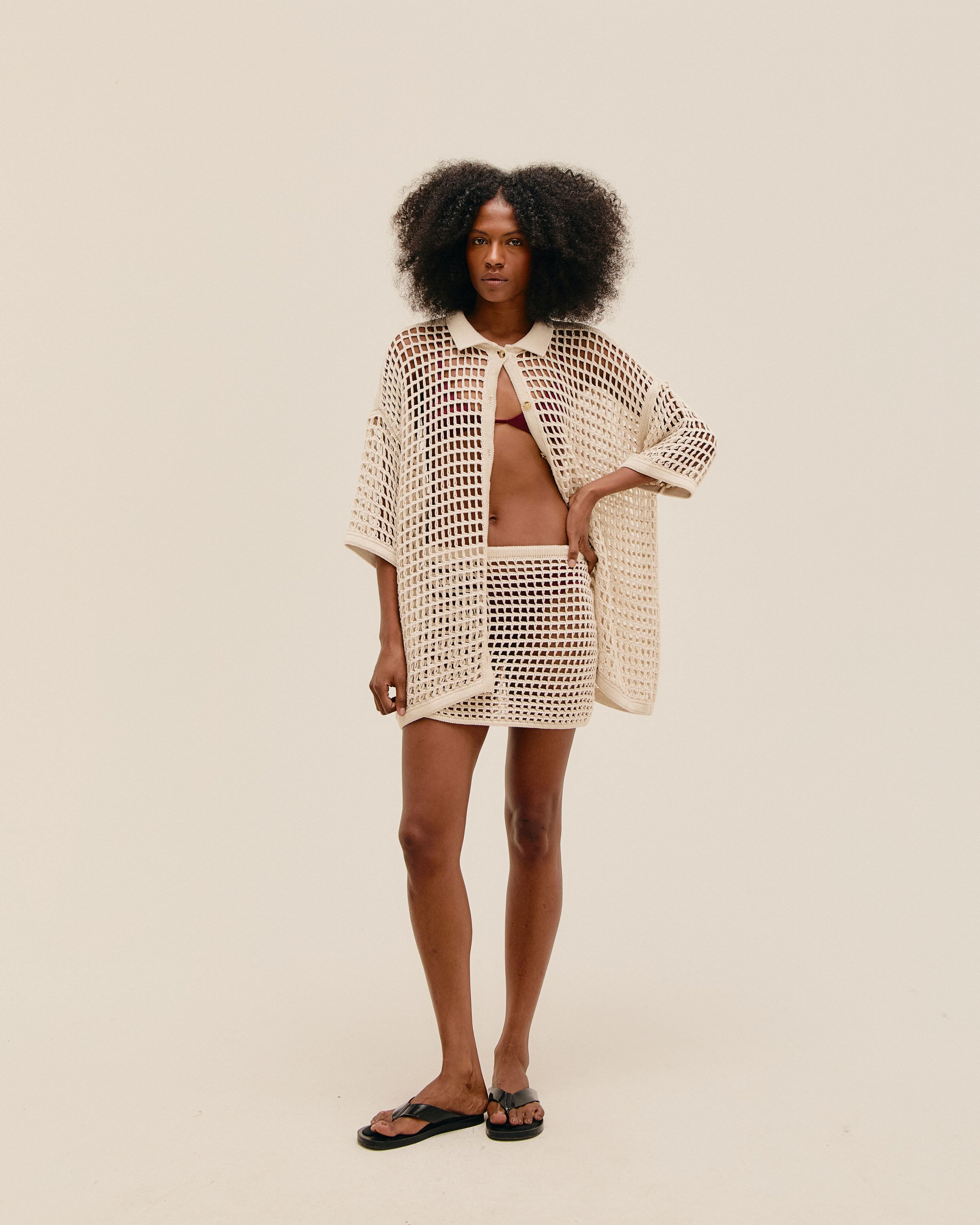 Blusa Sheila Tricot Marfim