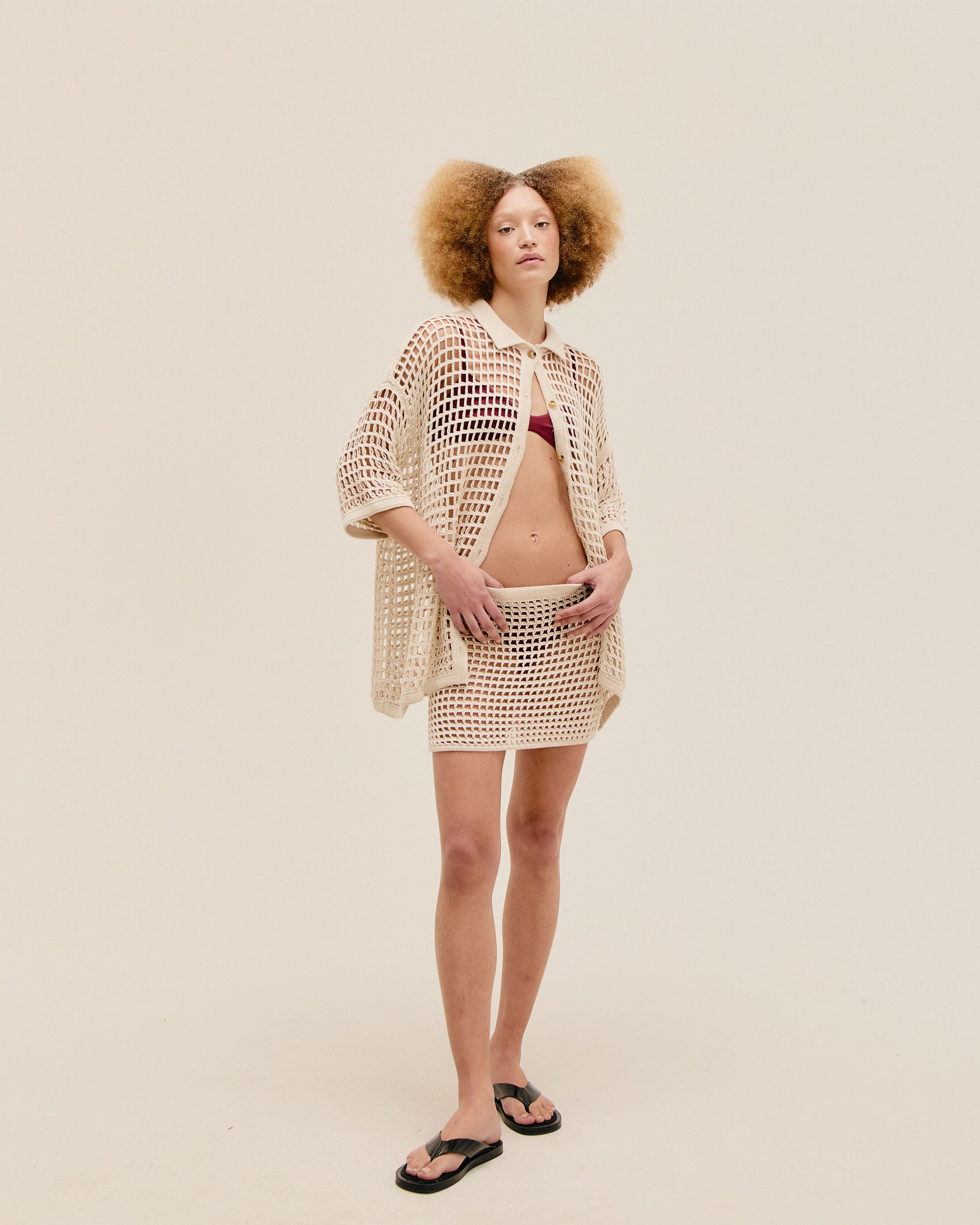 Blusa Sheila Tricot Marfim