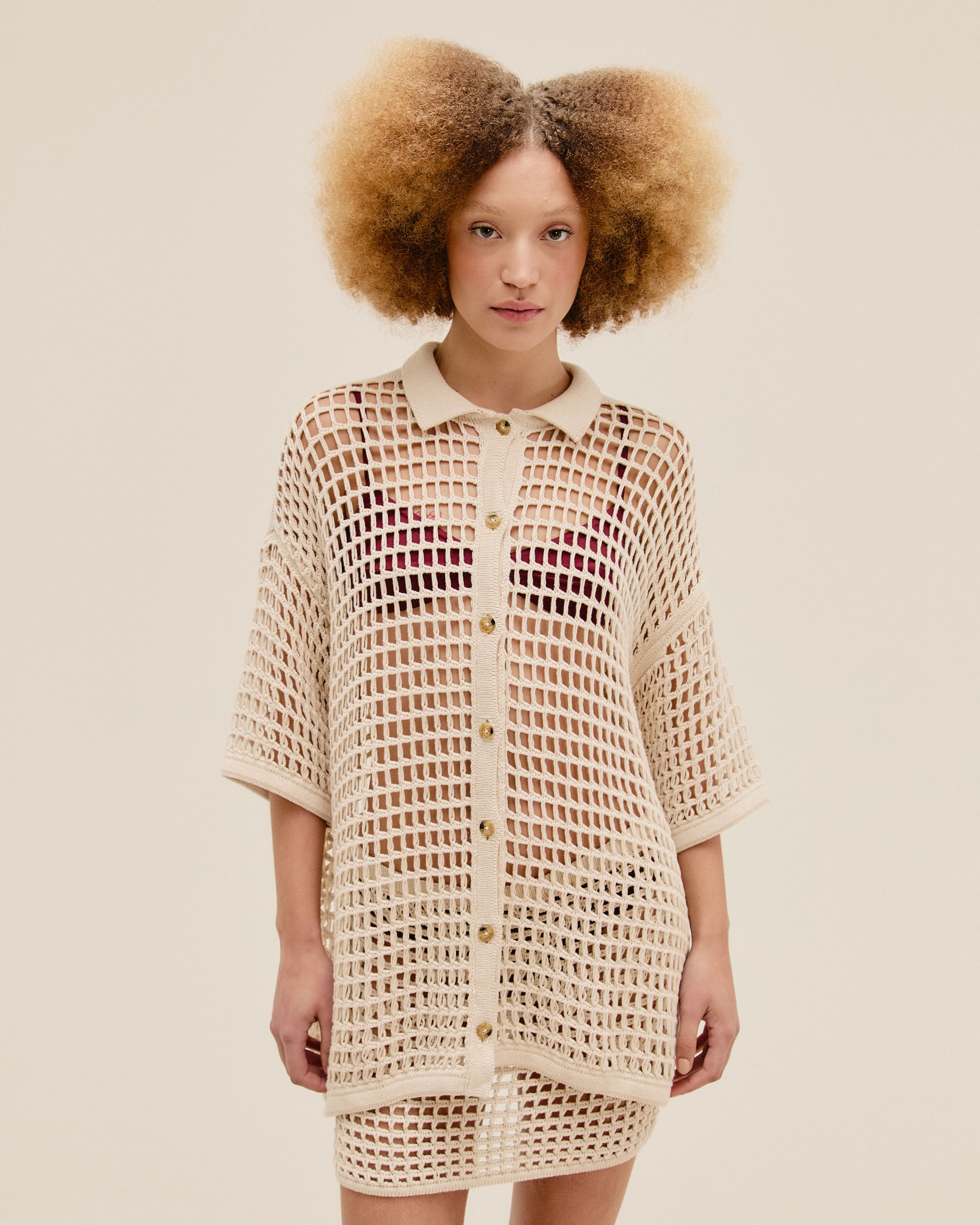 Blusa Sheila Tricot Marfim