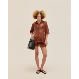 Haight — Blusa Sheila Tricot Marrom Meio Tom