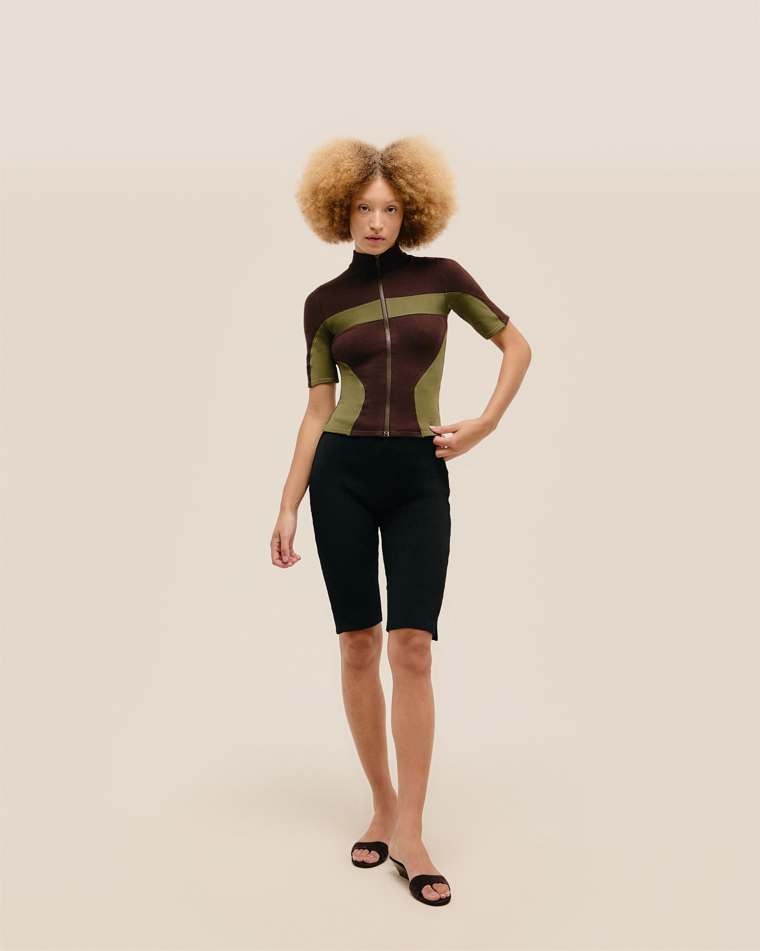 Blusa Tota Tricot Marrom