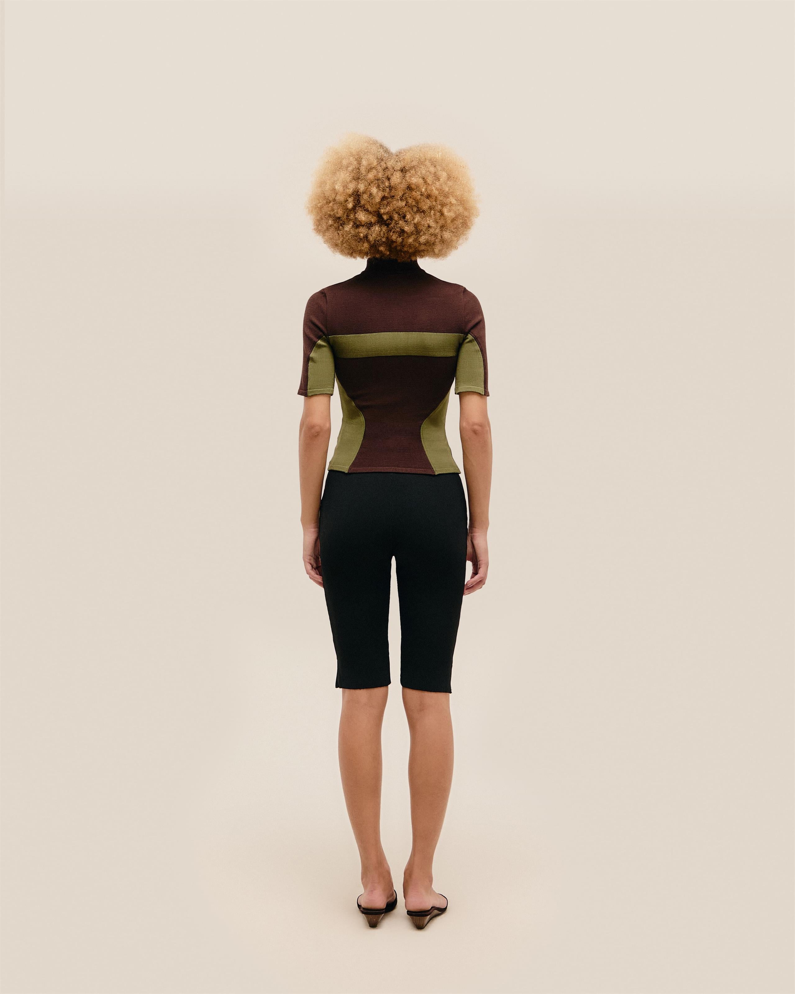 Blusa Tota Tricot Marrom