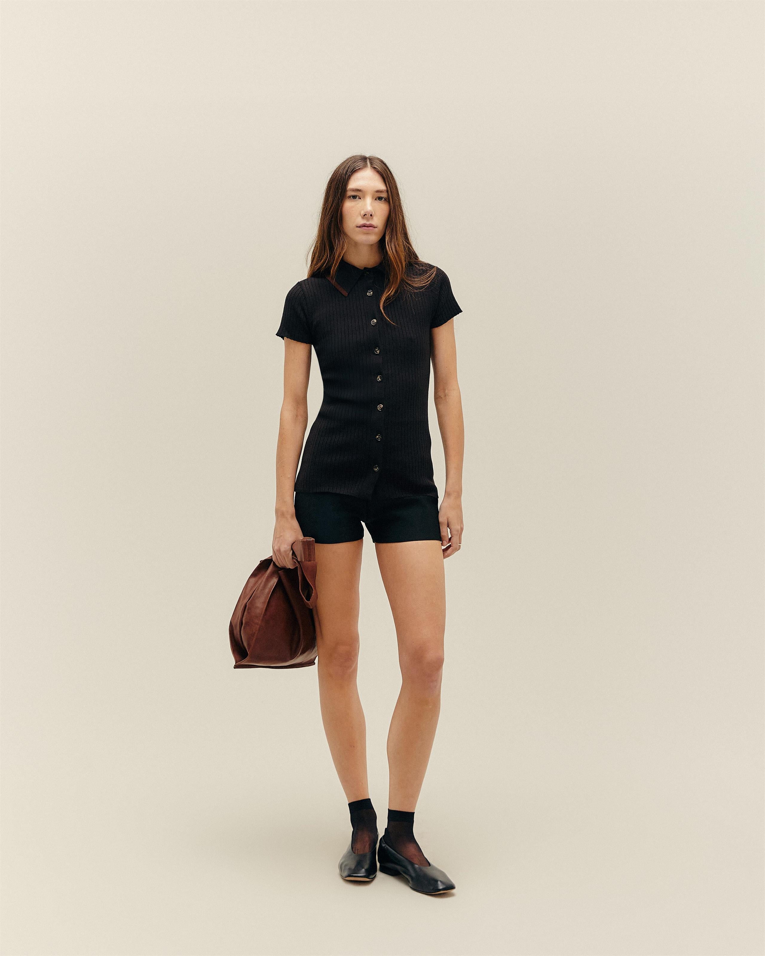 Blusa Viviane Sport Tricot Preto