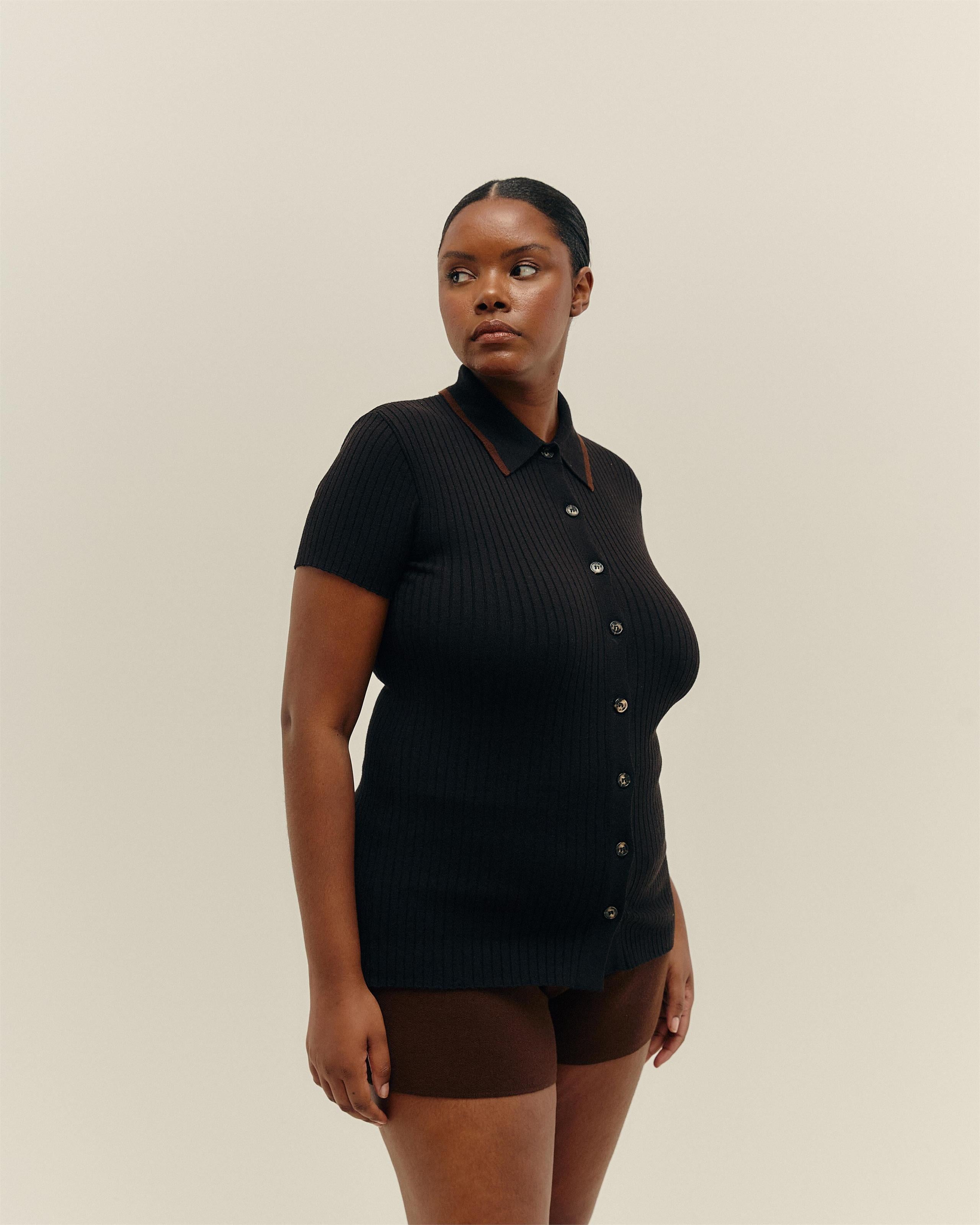Blusa Viviane Sport Tricot Preto