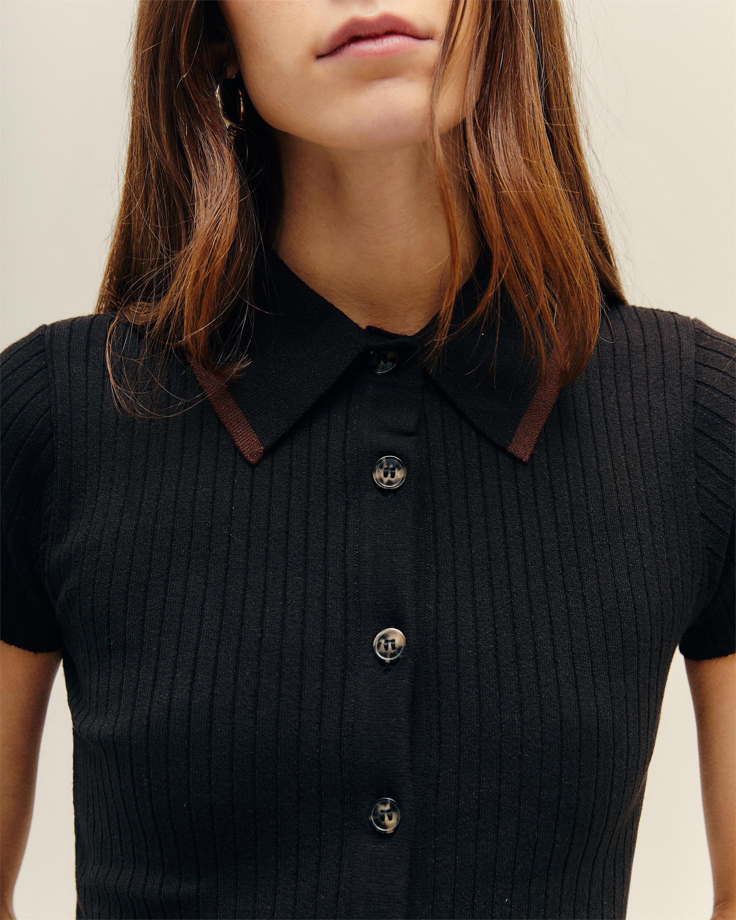 Blusa Viviane Sport Tricot Preto