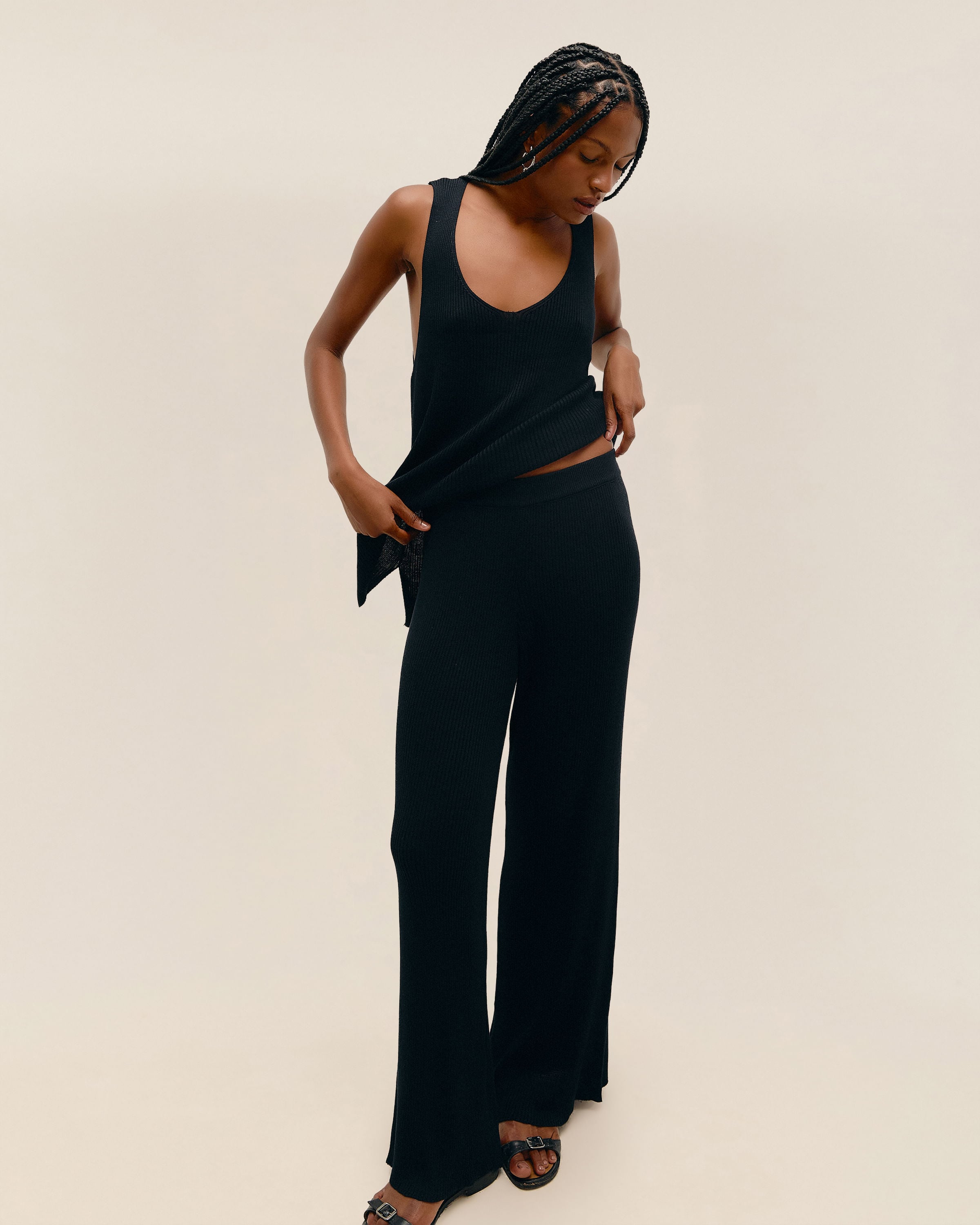 Calça Bia Tricot Preto