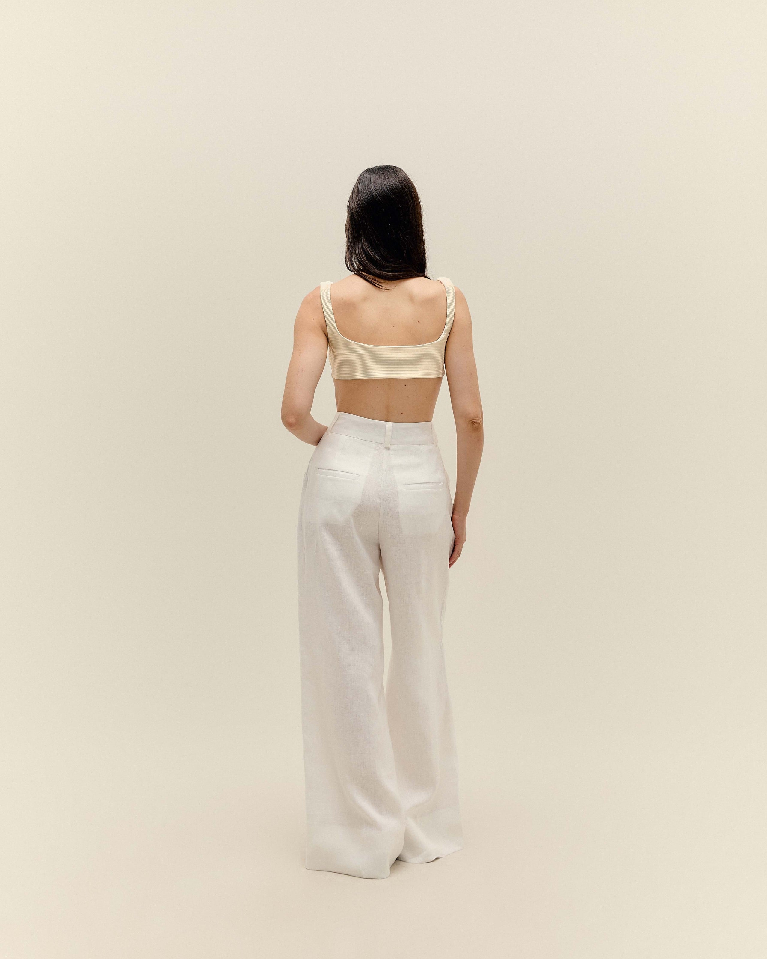 Calça Giovana Linho Off-White