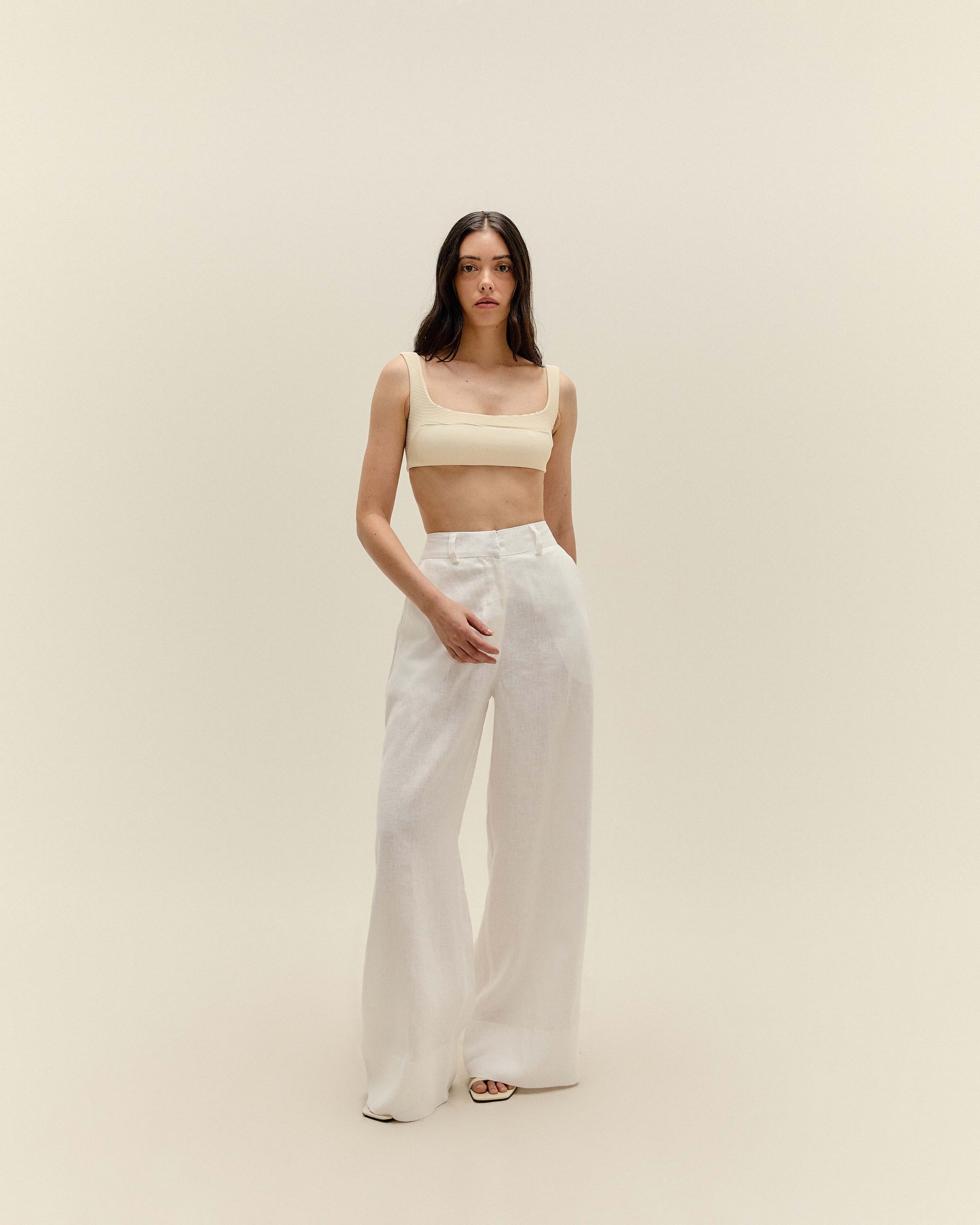 Calça Giovana Linho Off-White