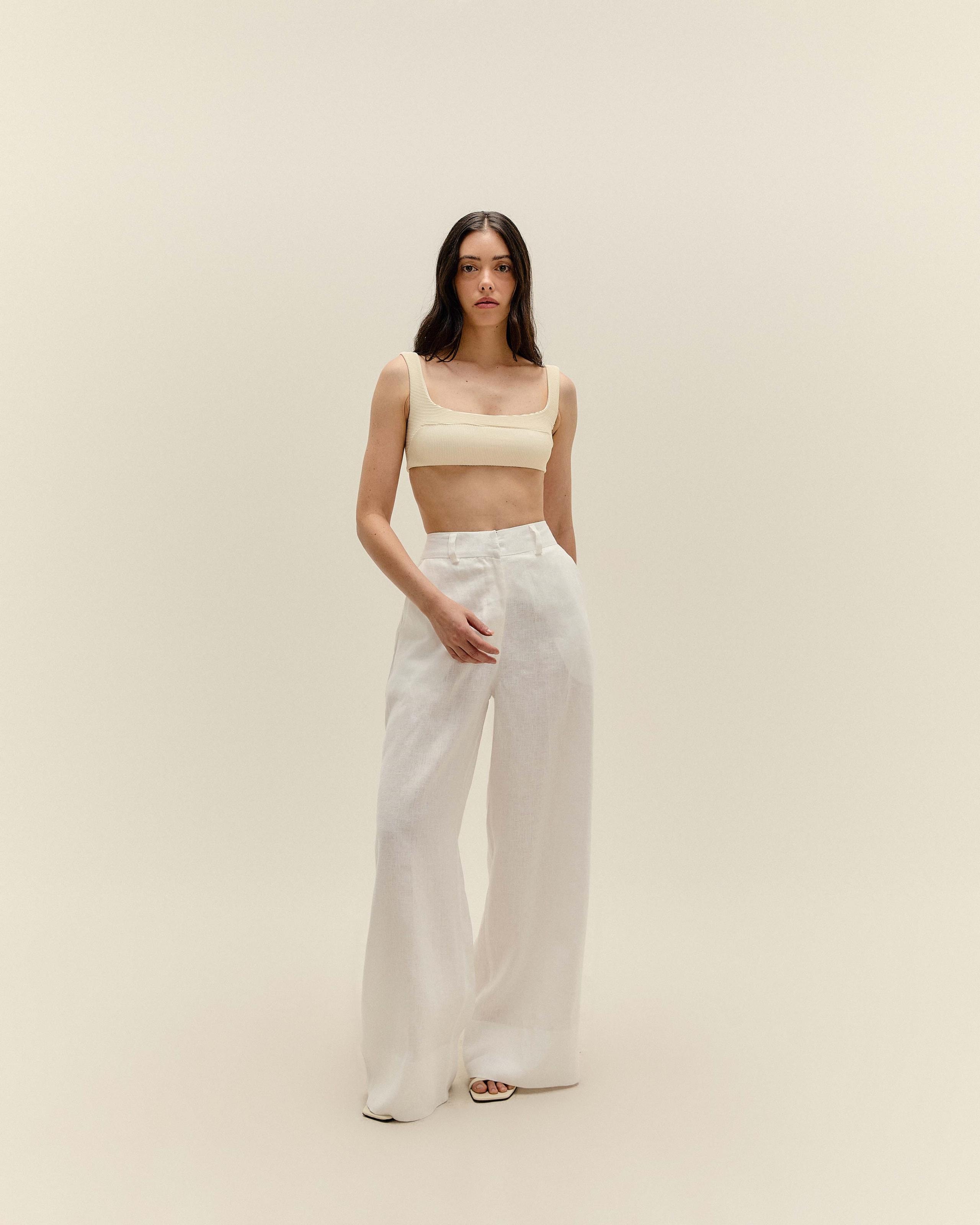 Calça Giovanna Linho Off-White