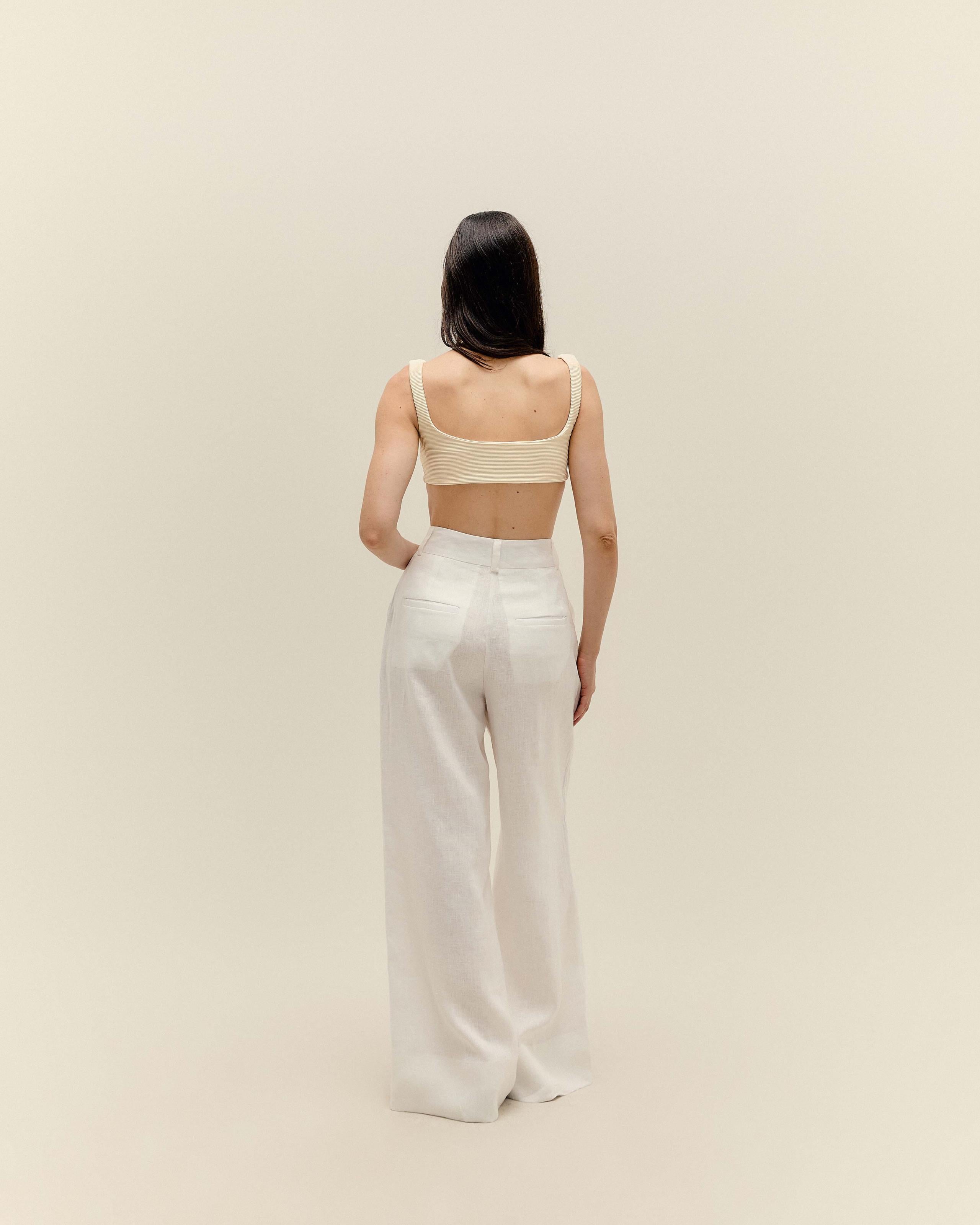 Calça Giovanna Linho Off-White