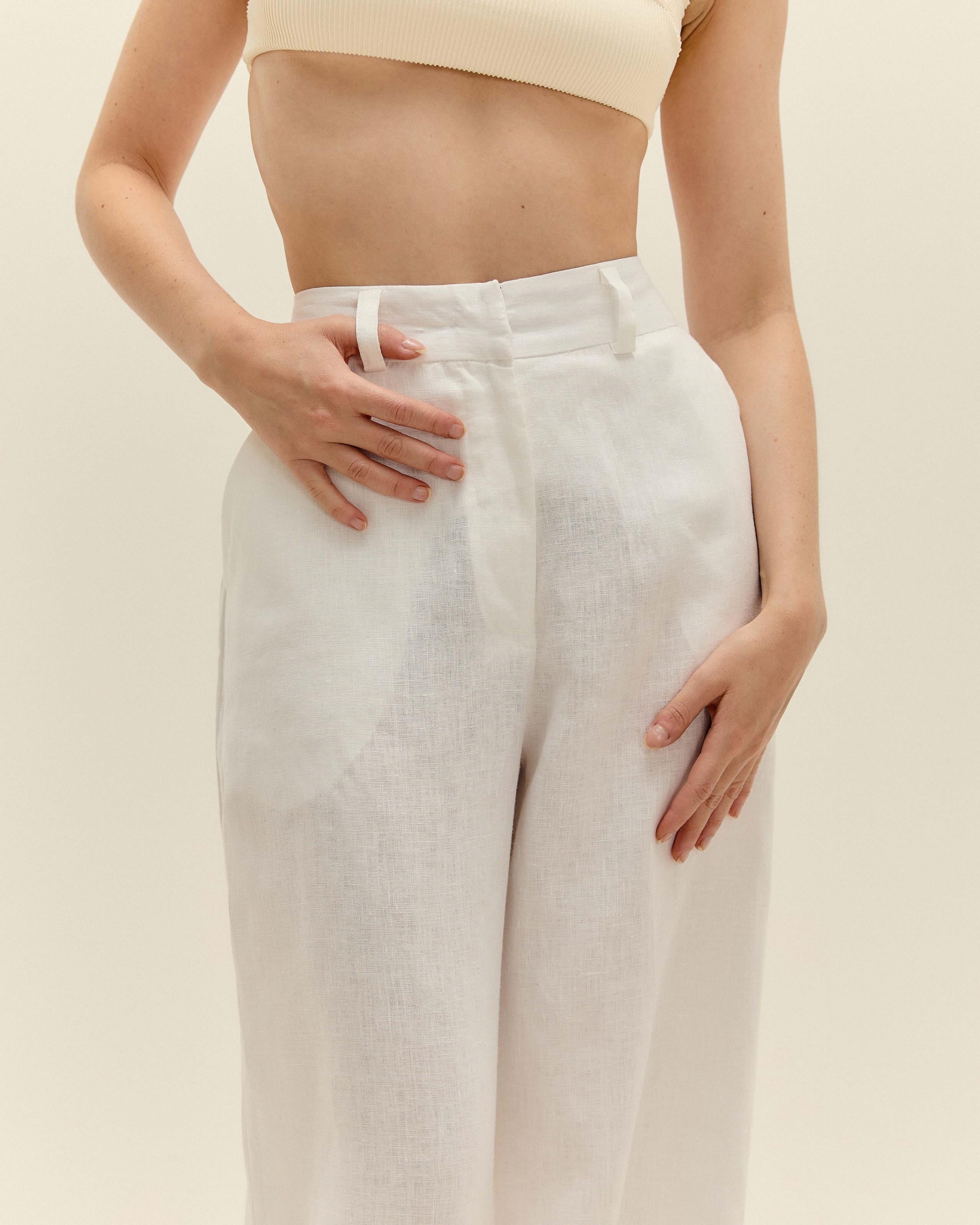 Calça Giovanna Linho Off-White