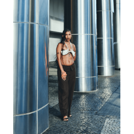 Haight — Calca Grazi Linho Marrom