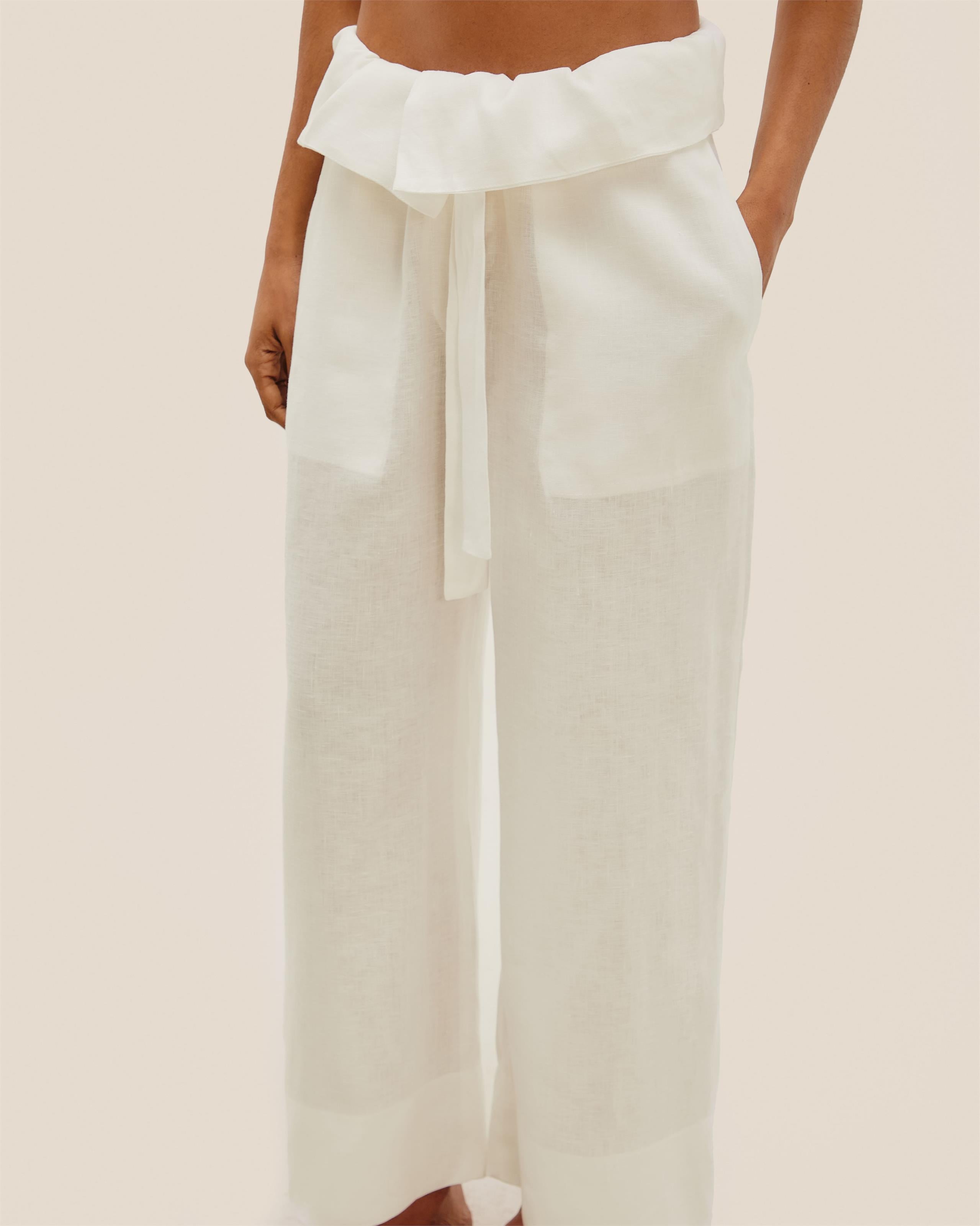 Calça Grazi Linho Off-White