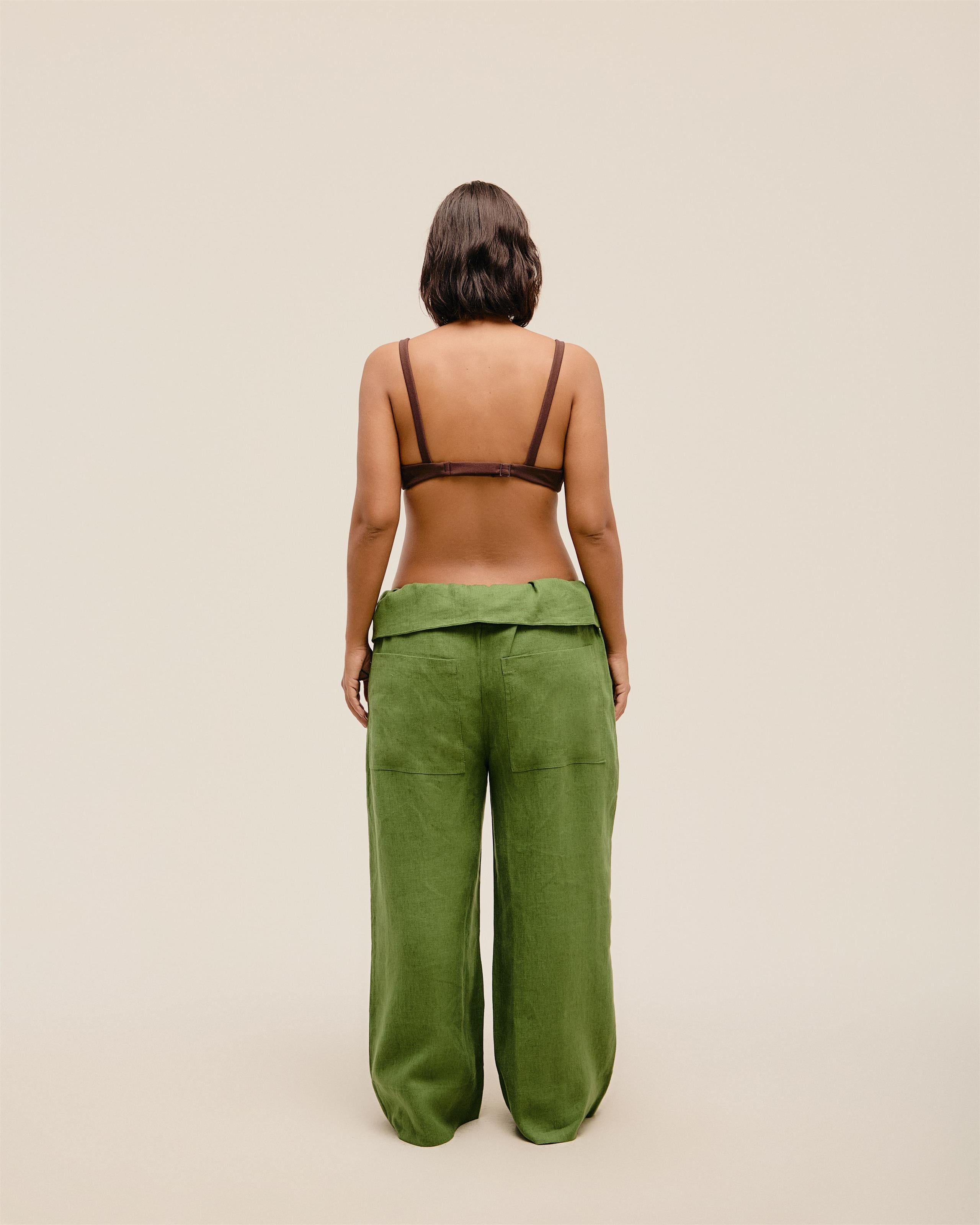 Calca Grazi Linho Verde