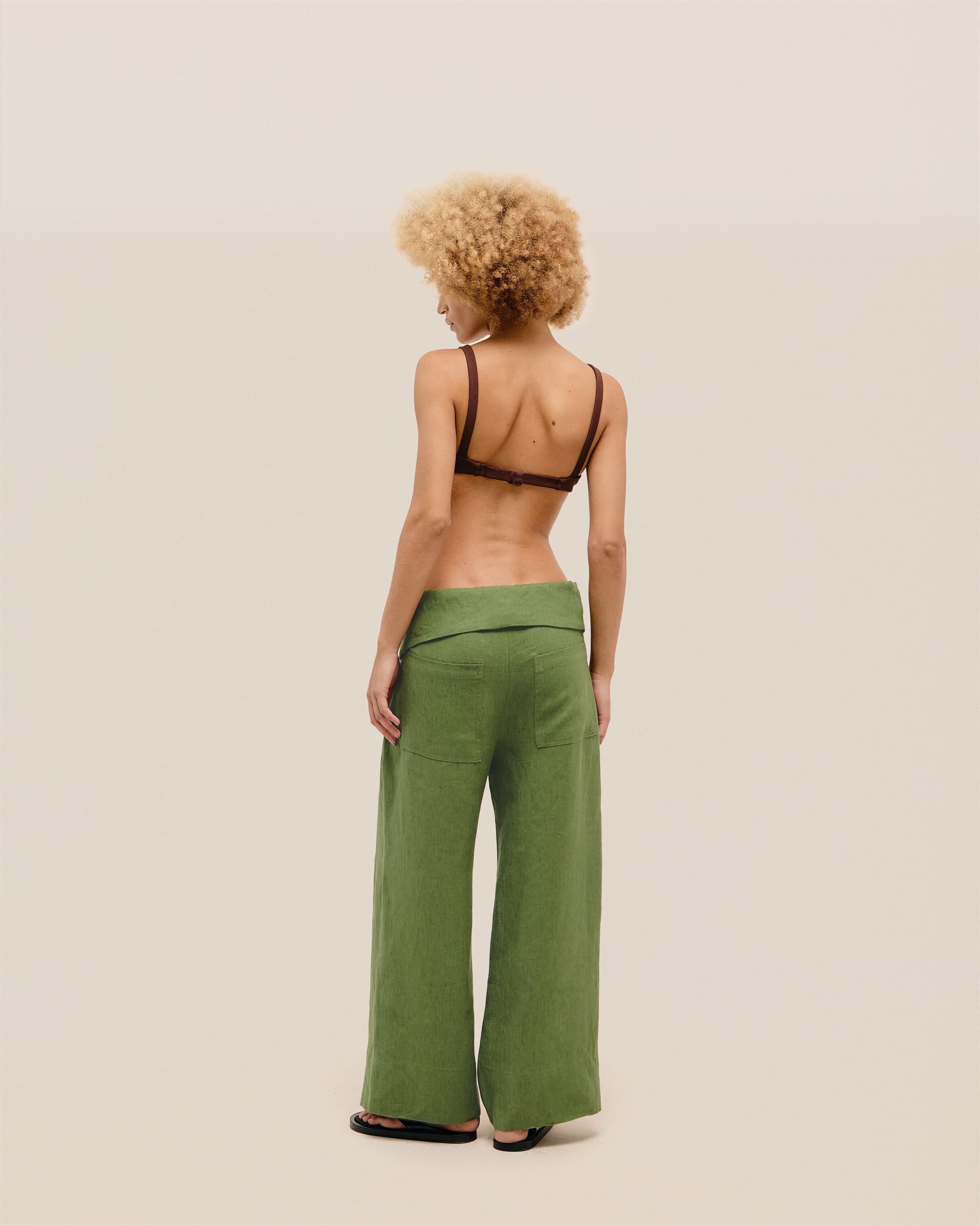 Calca Grazi Linho Verde