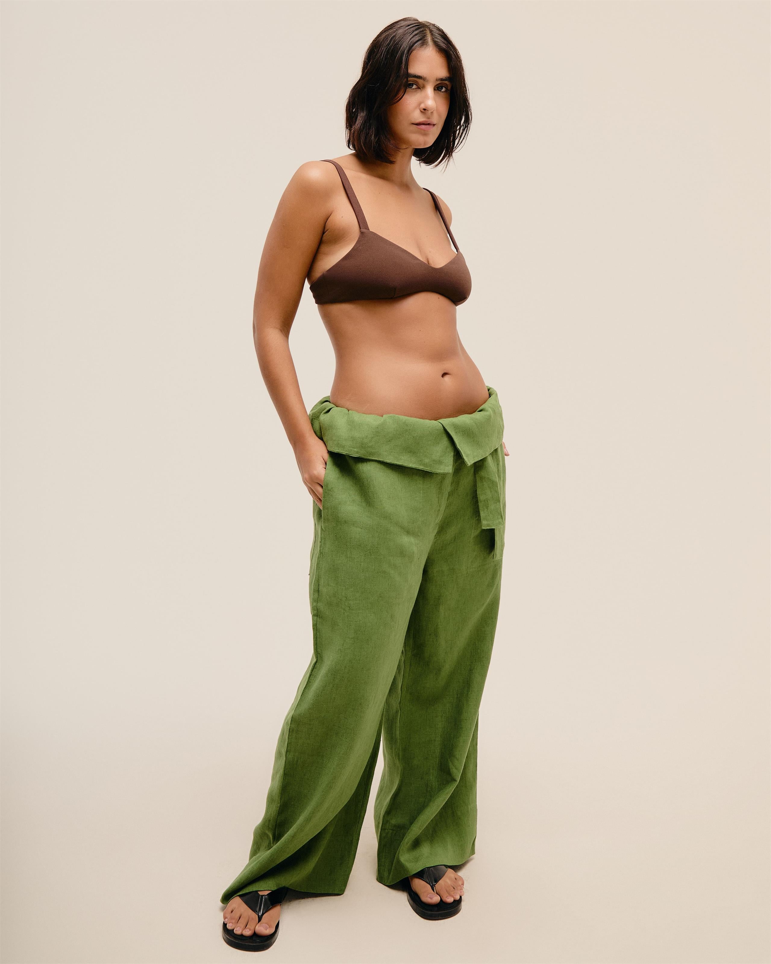 Calca Grazi Linho Verde