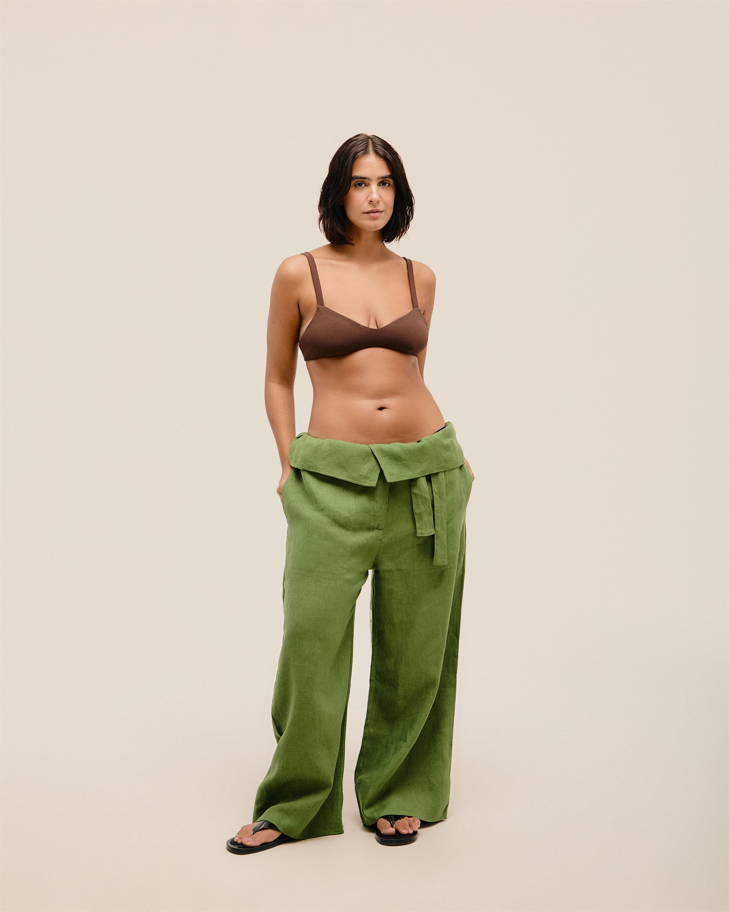 Calca Grazi Linho Verde