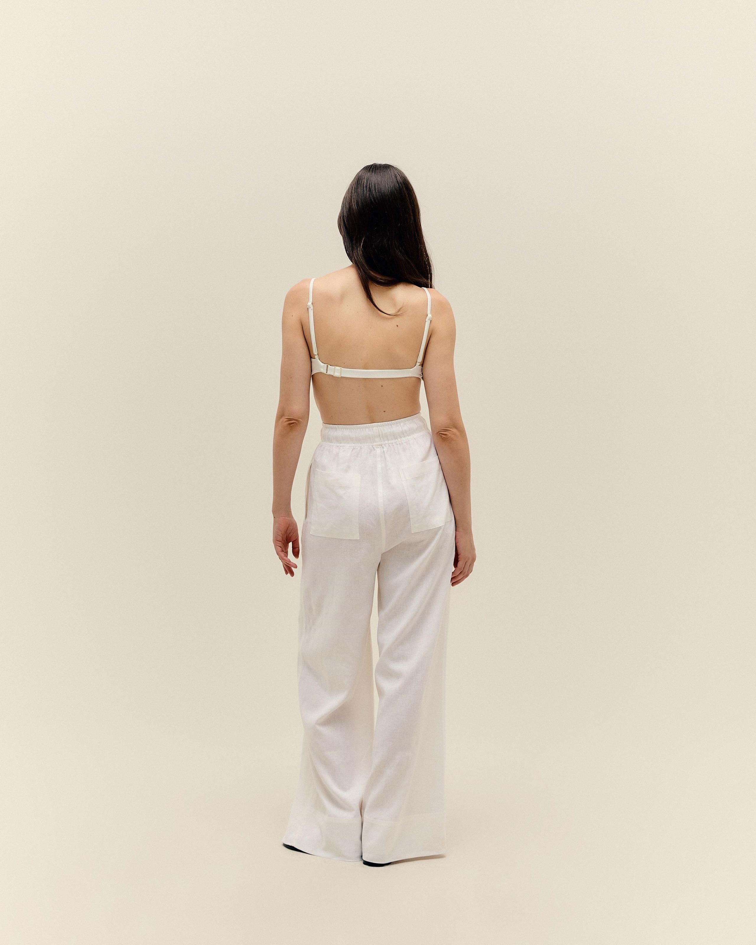 Calça Irene Linho Off-White