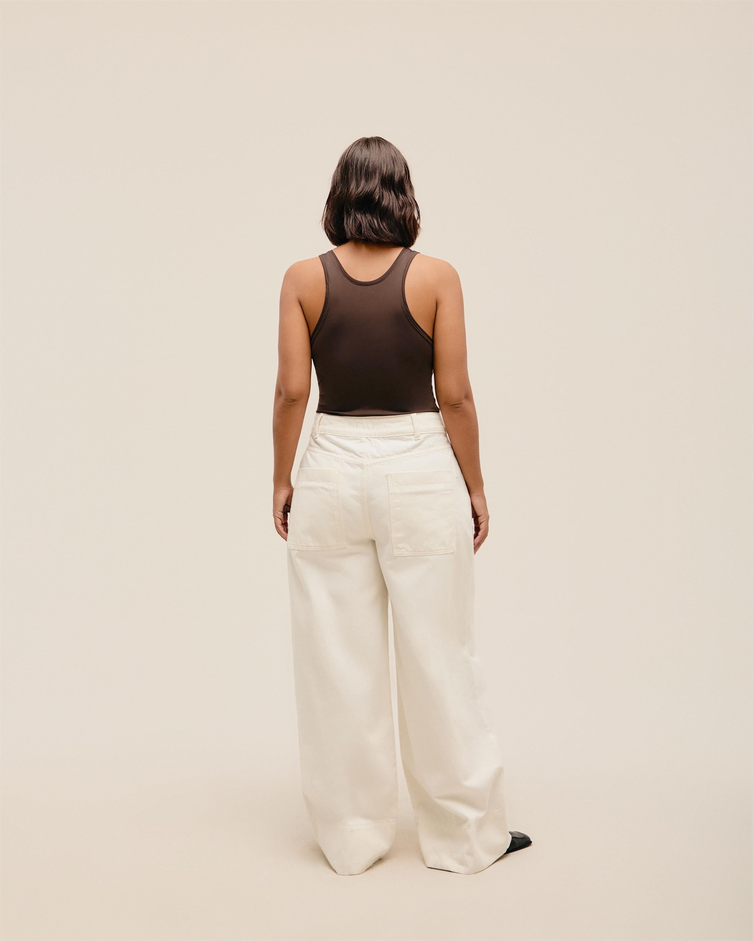 Calça Julia Sarja Off-White