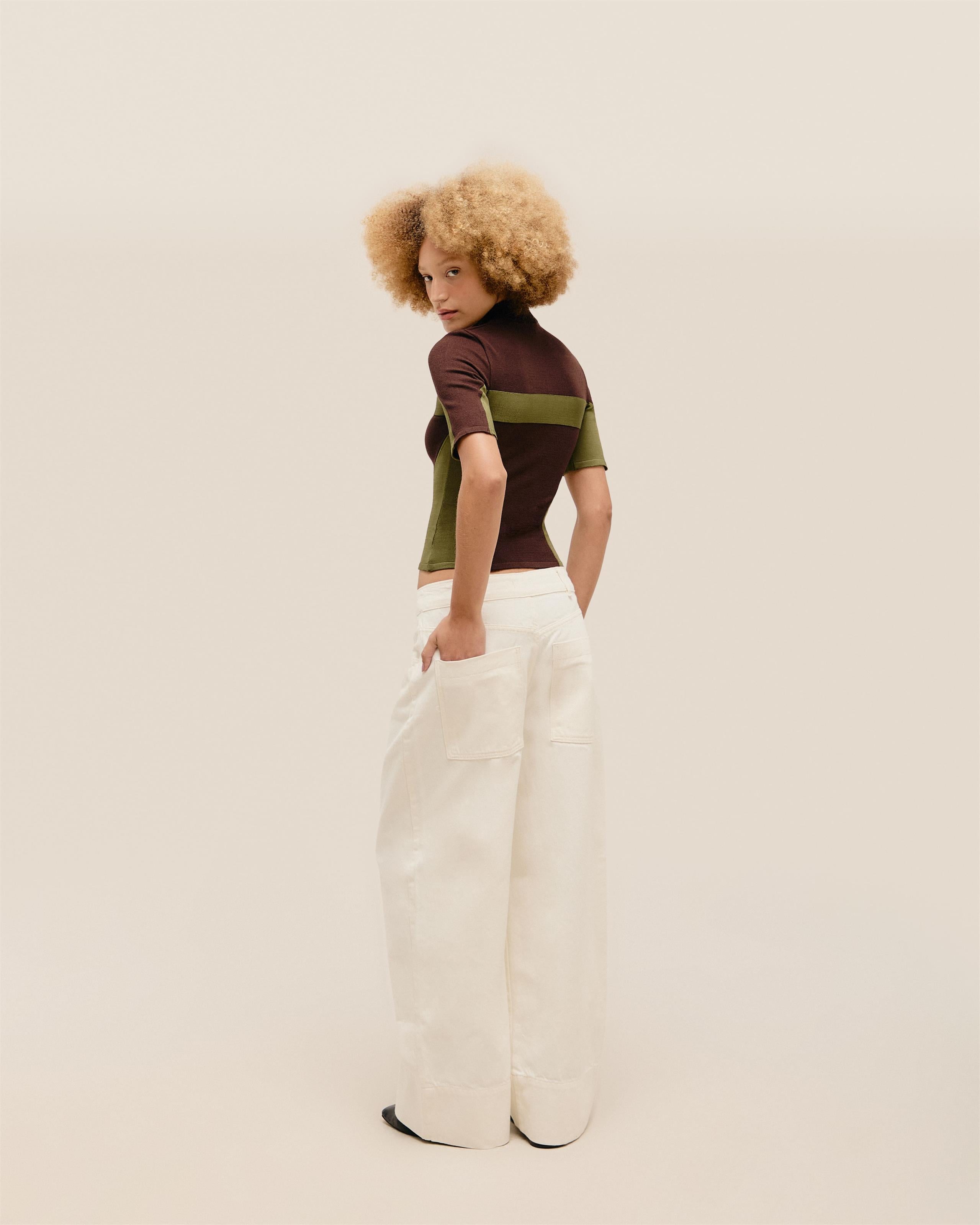 Calça Julia Sarja Off-White