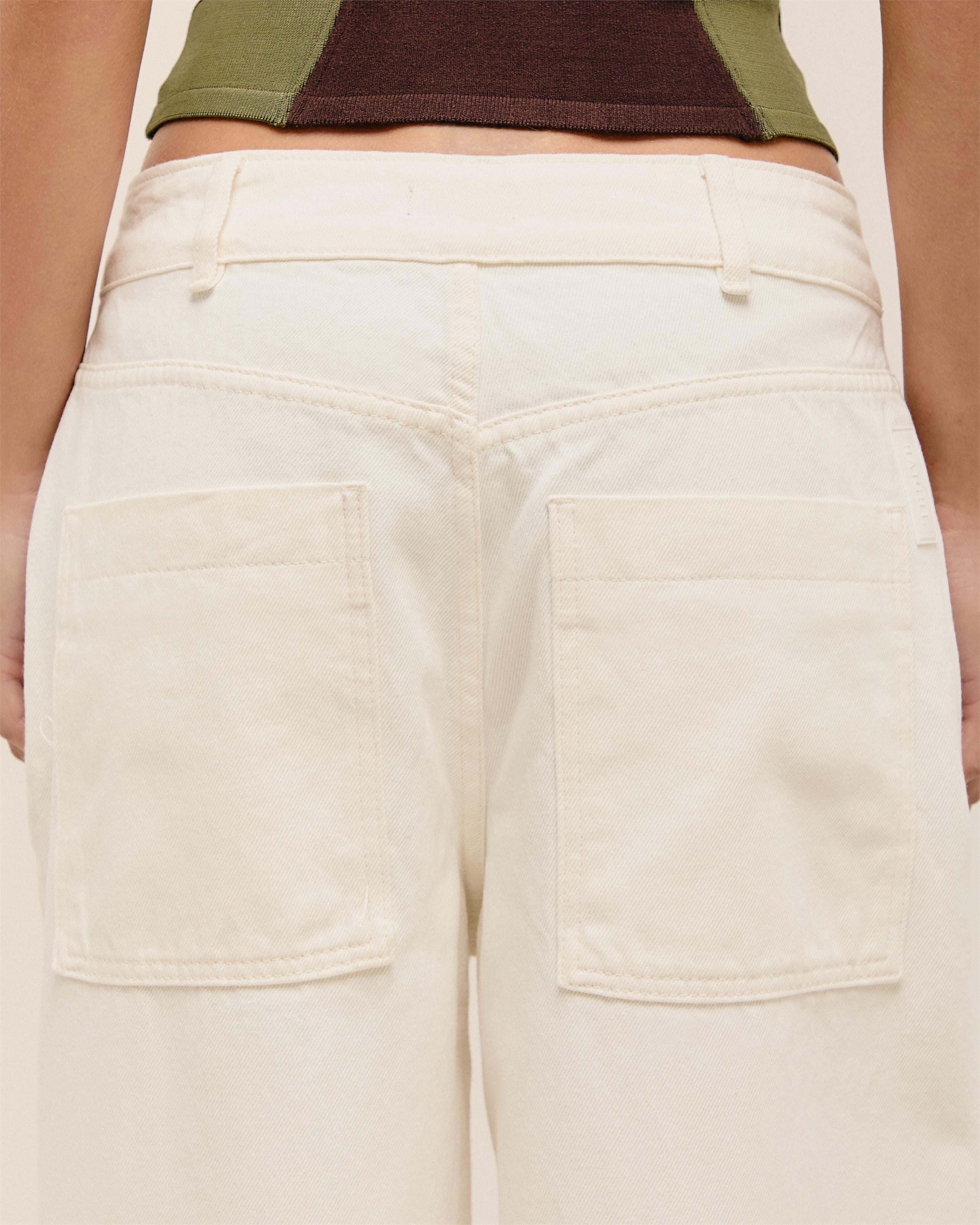 Calça Julia Sarja Off-White