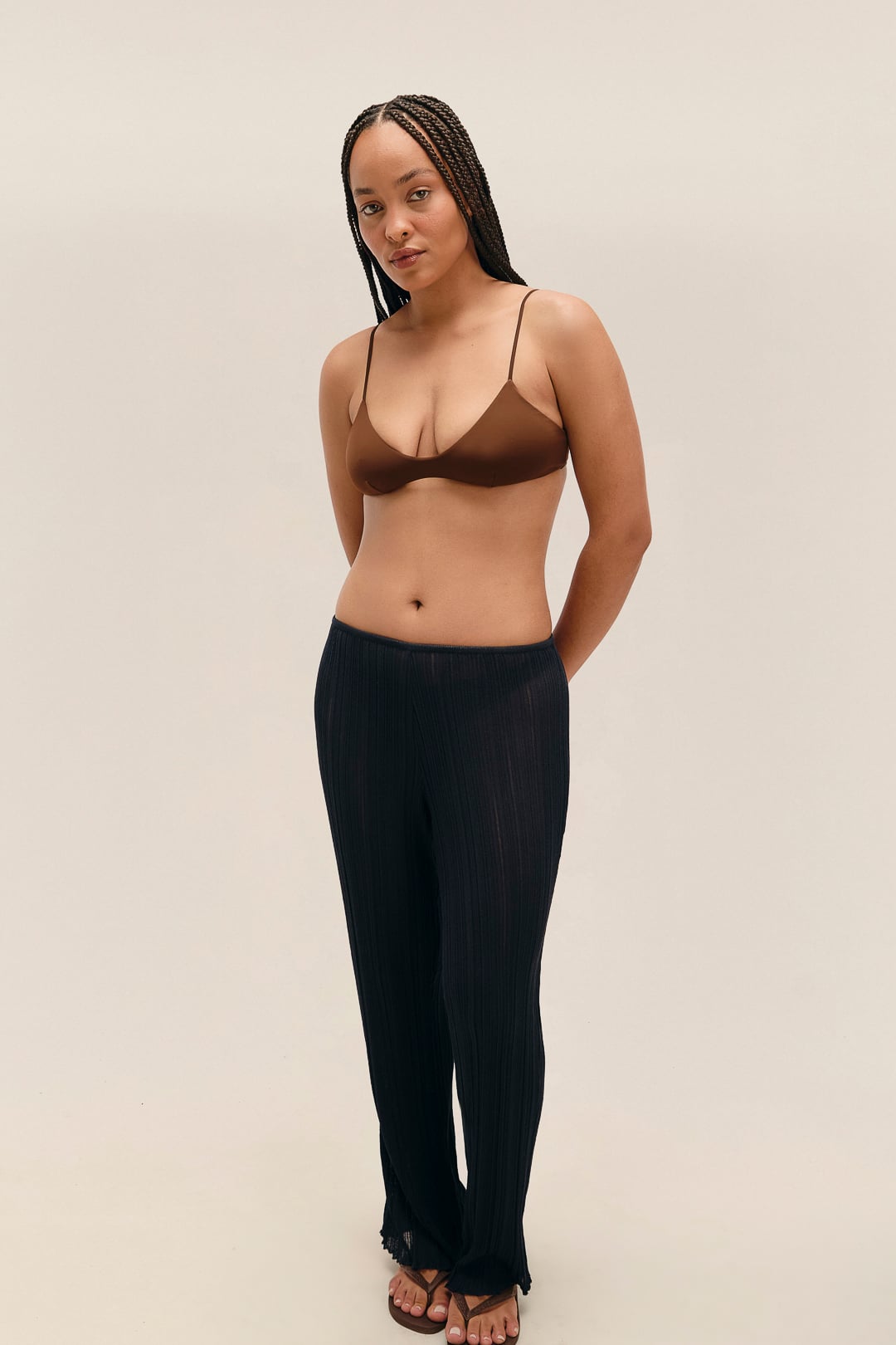 Calça Lana Tricot Marinho Classico