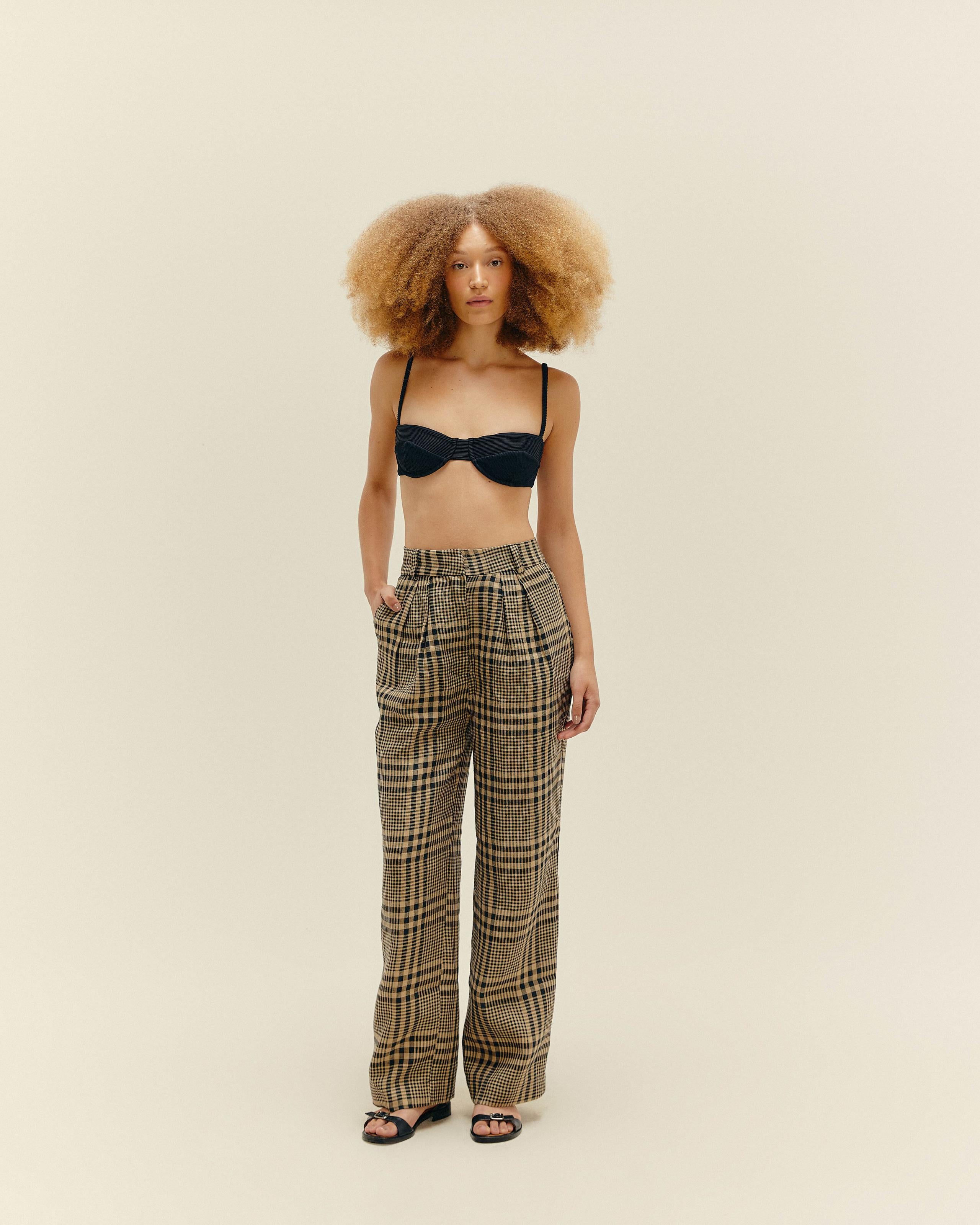 Calça Lara Xadrez Jane