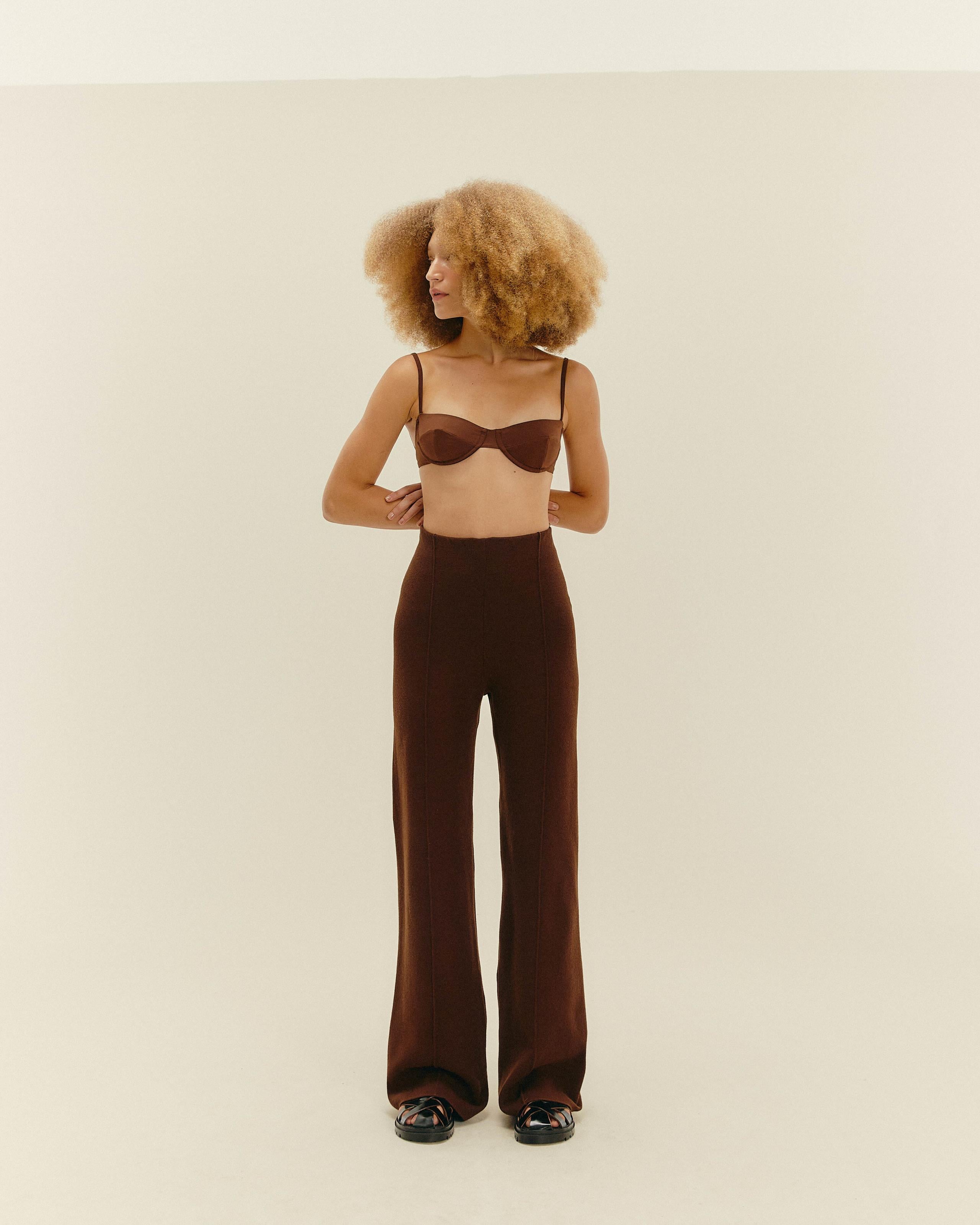 Calça Marina Tricot Marrom