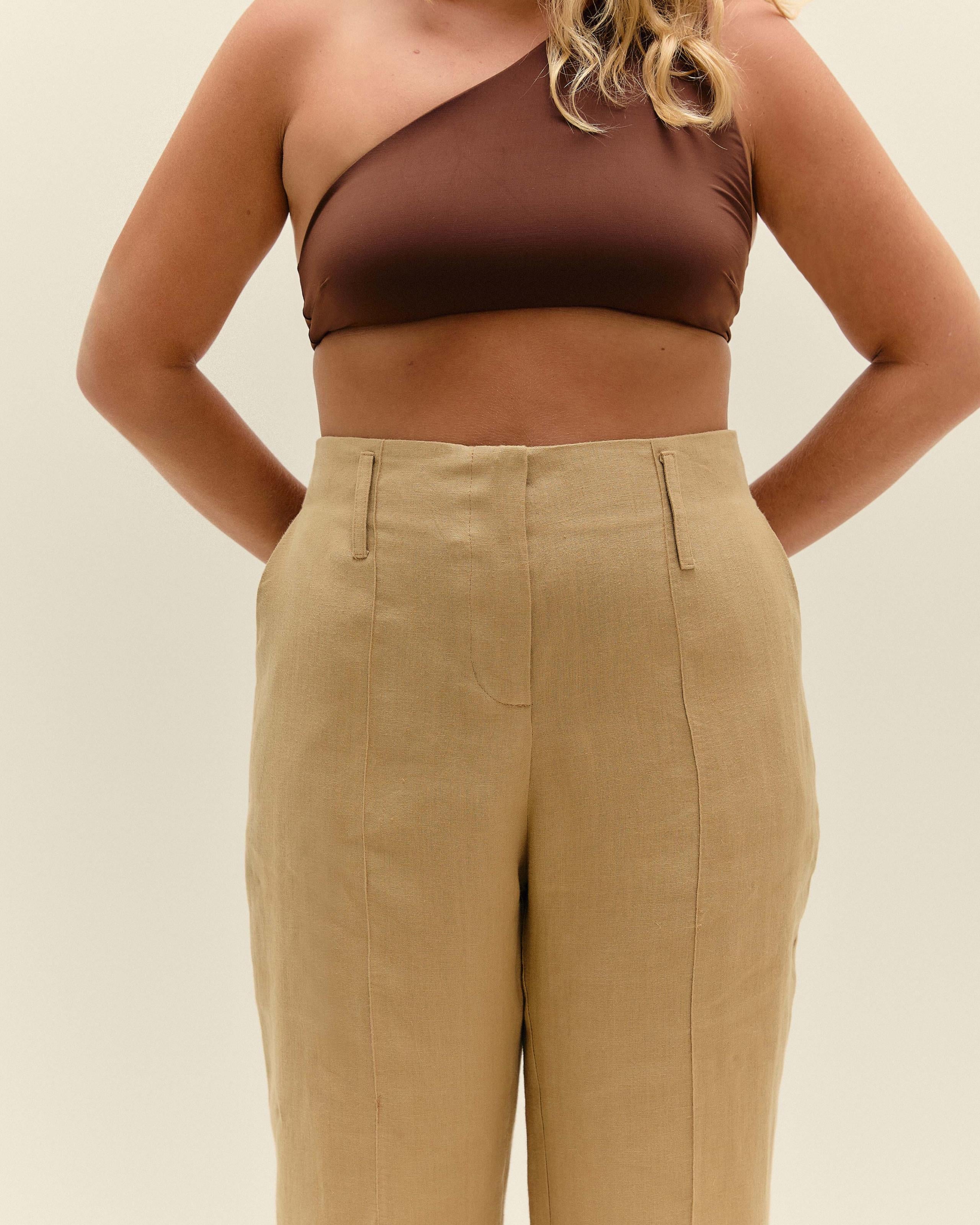 Calça Paola Bege Palha