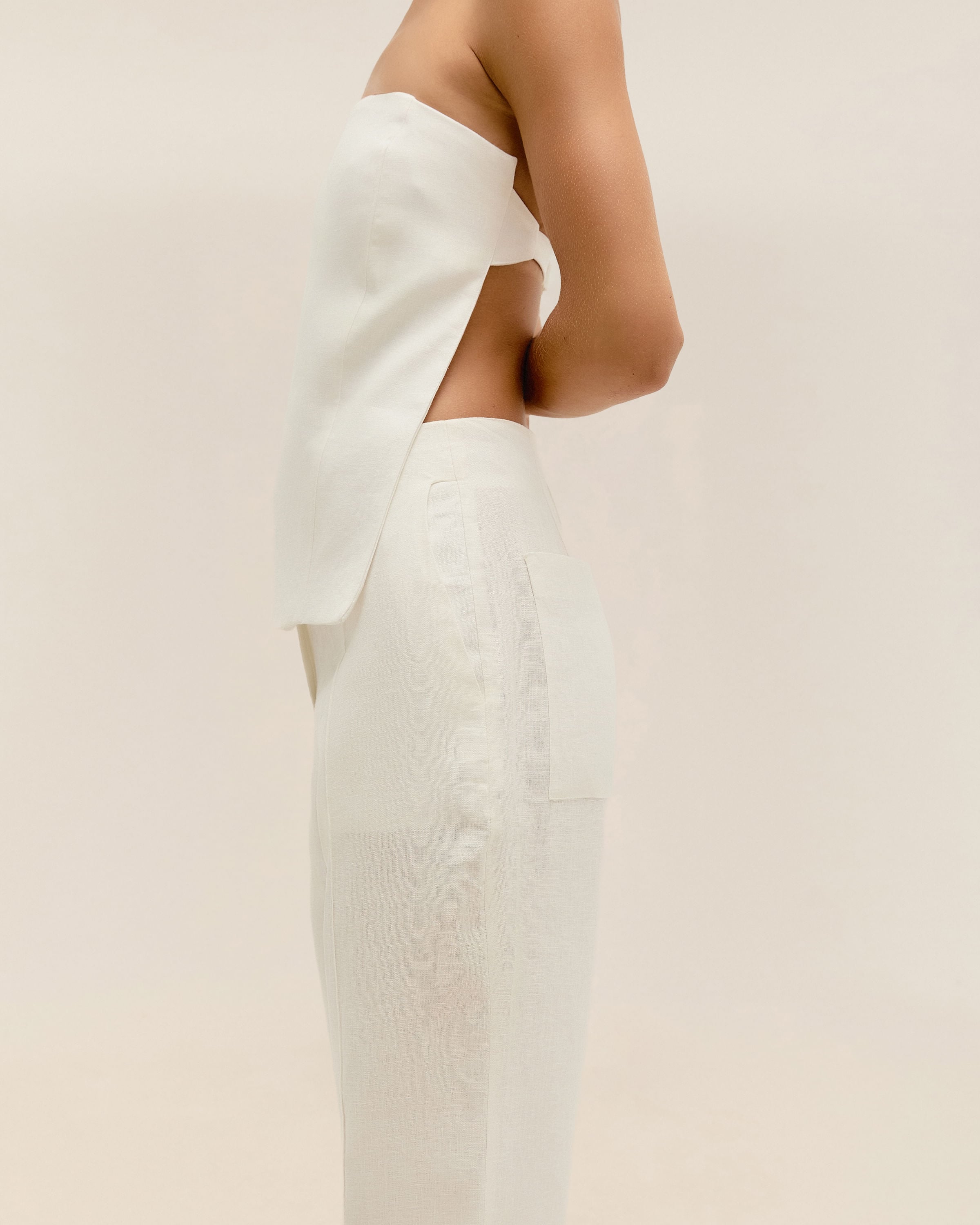 Calça Paola Linho Off-White