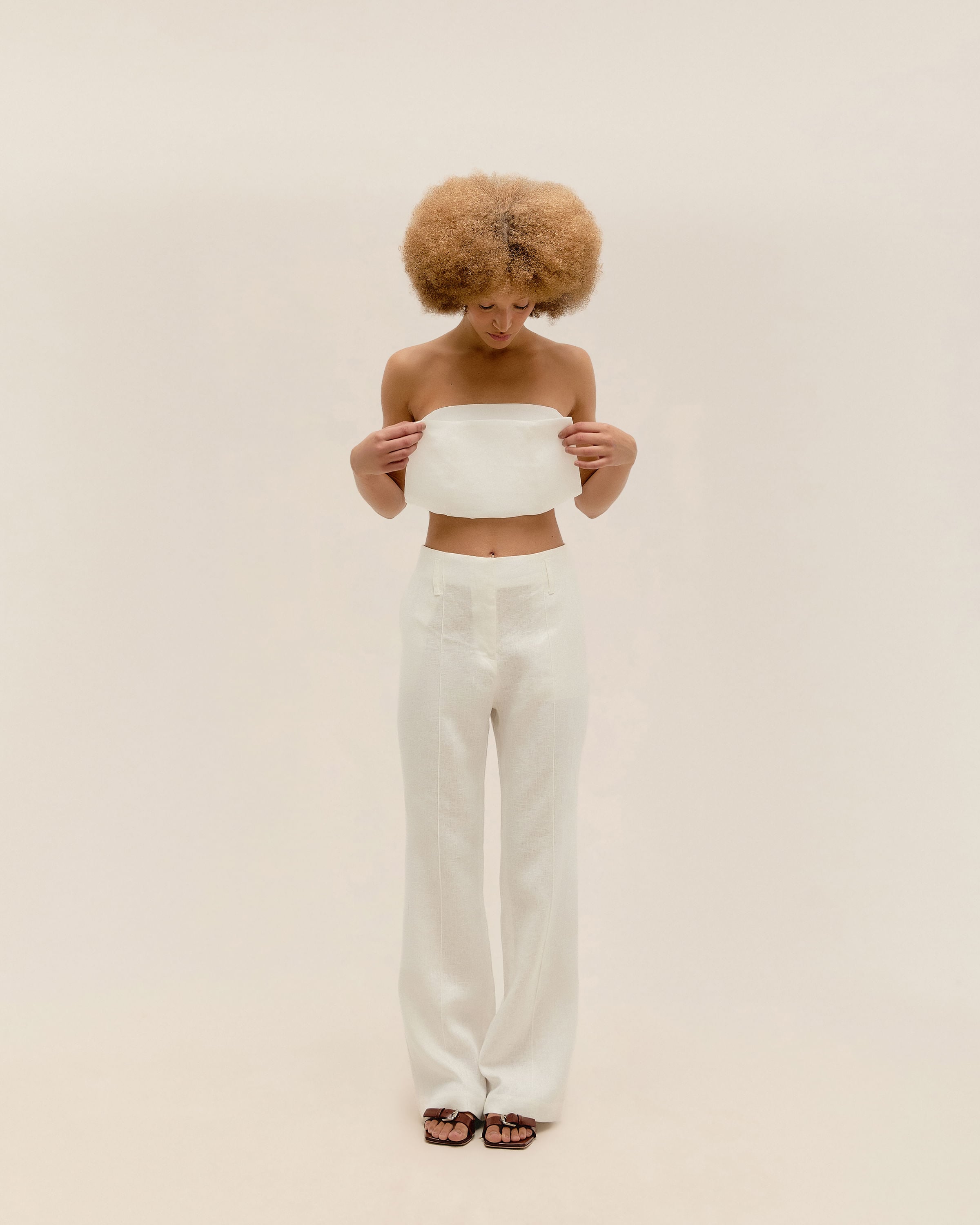 Calça Paola Linho Off-White