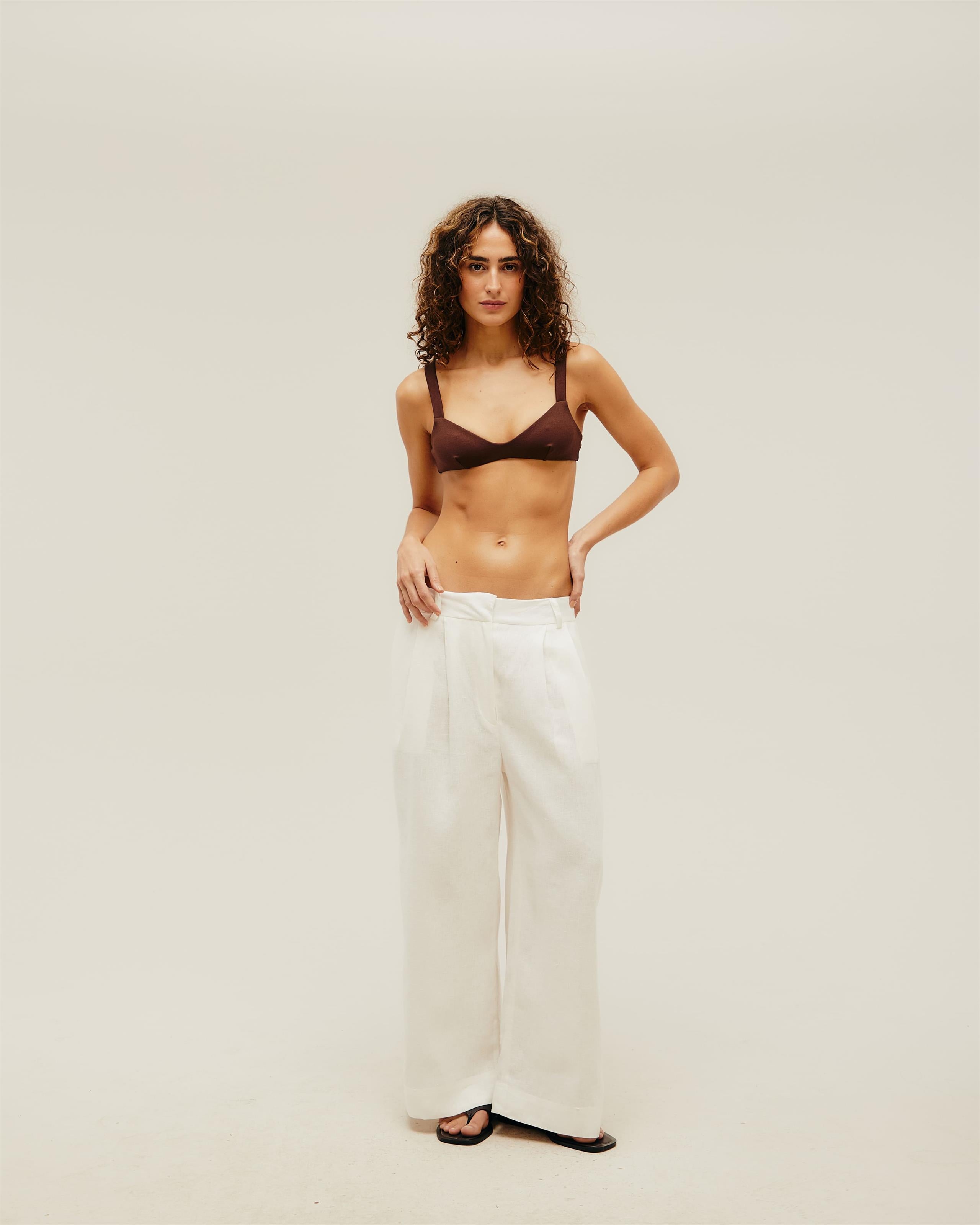 Calça Sara Linho Off-White