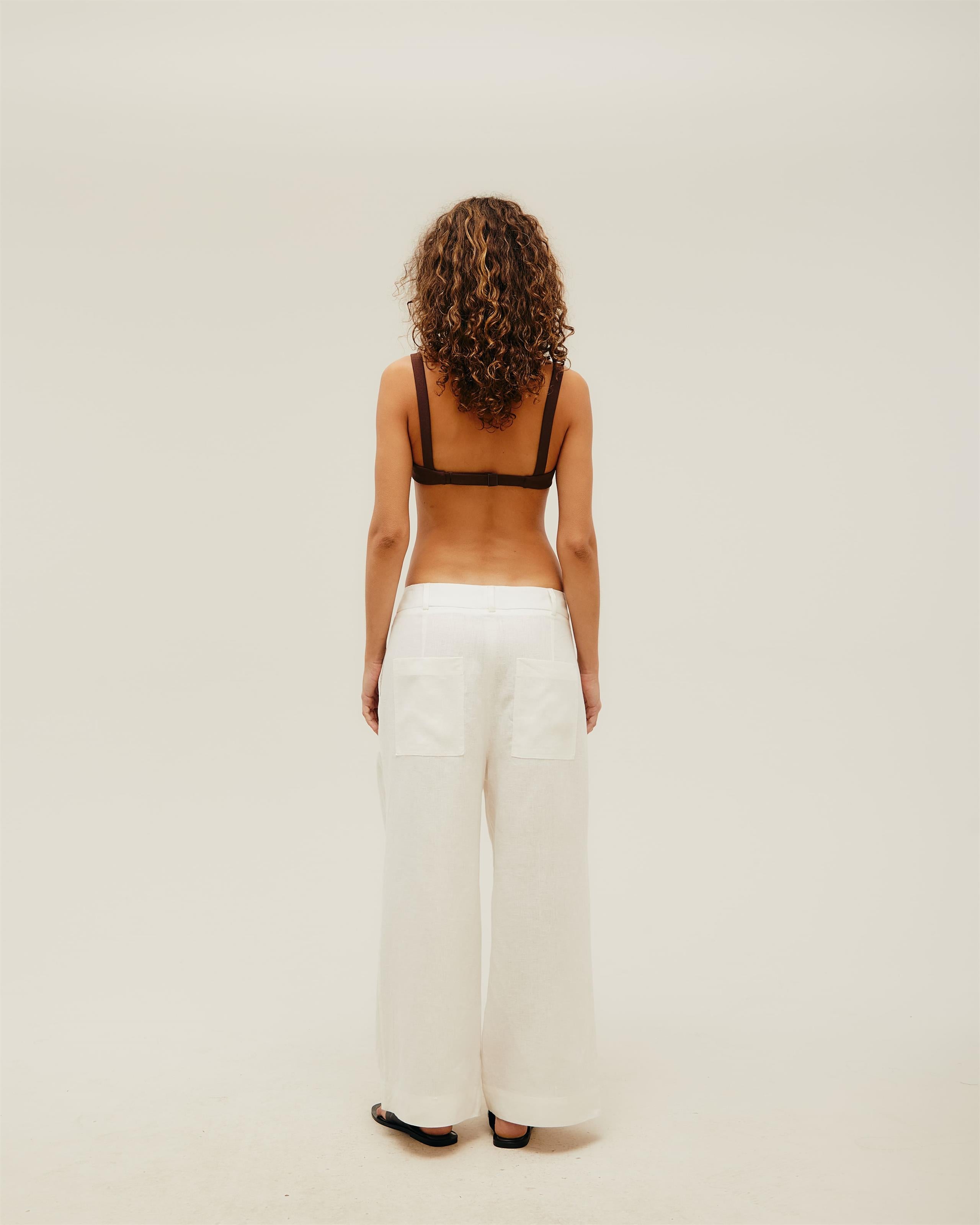 Calça Sara Linho Off-White