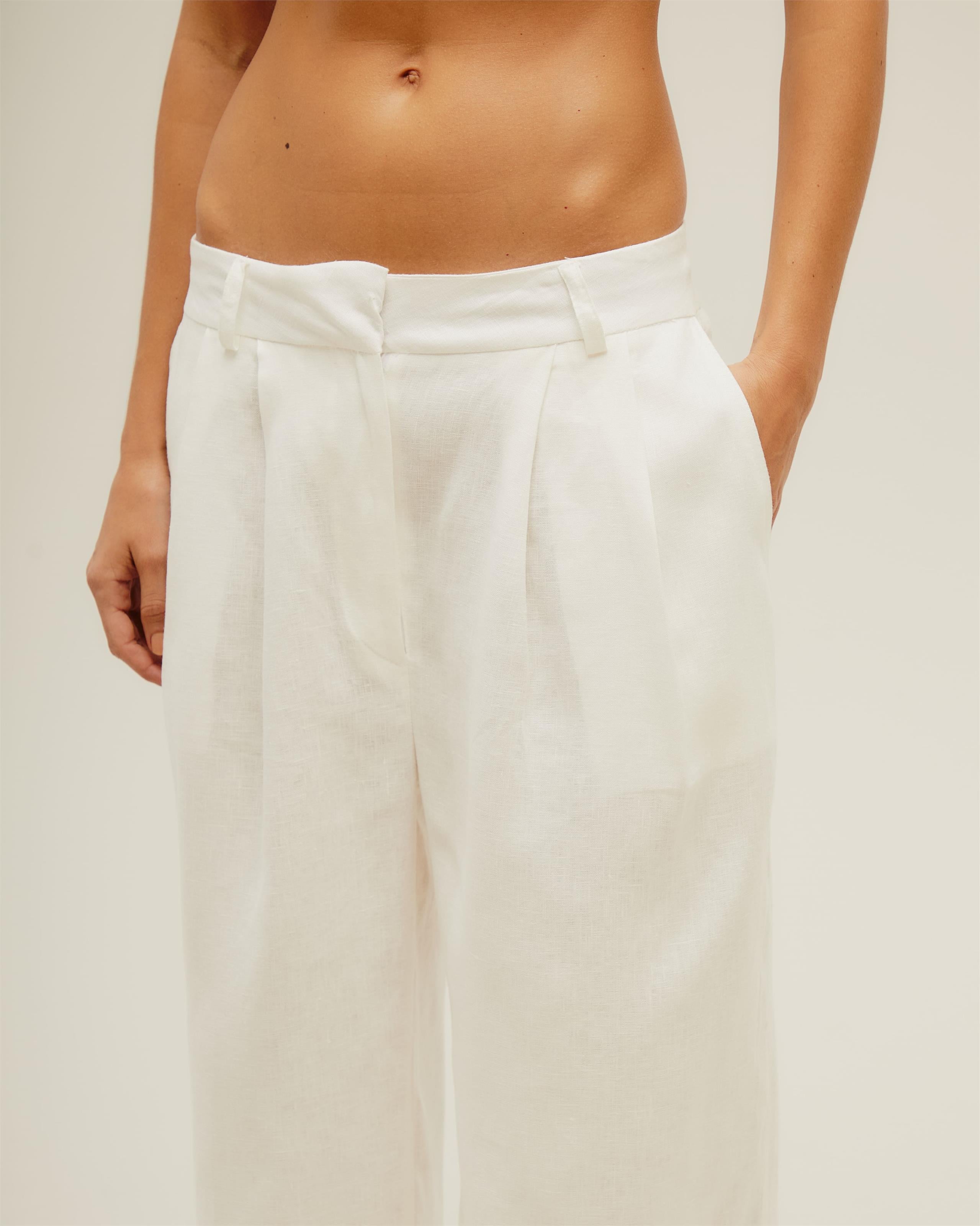 Calça Sara Linho Off-White