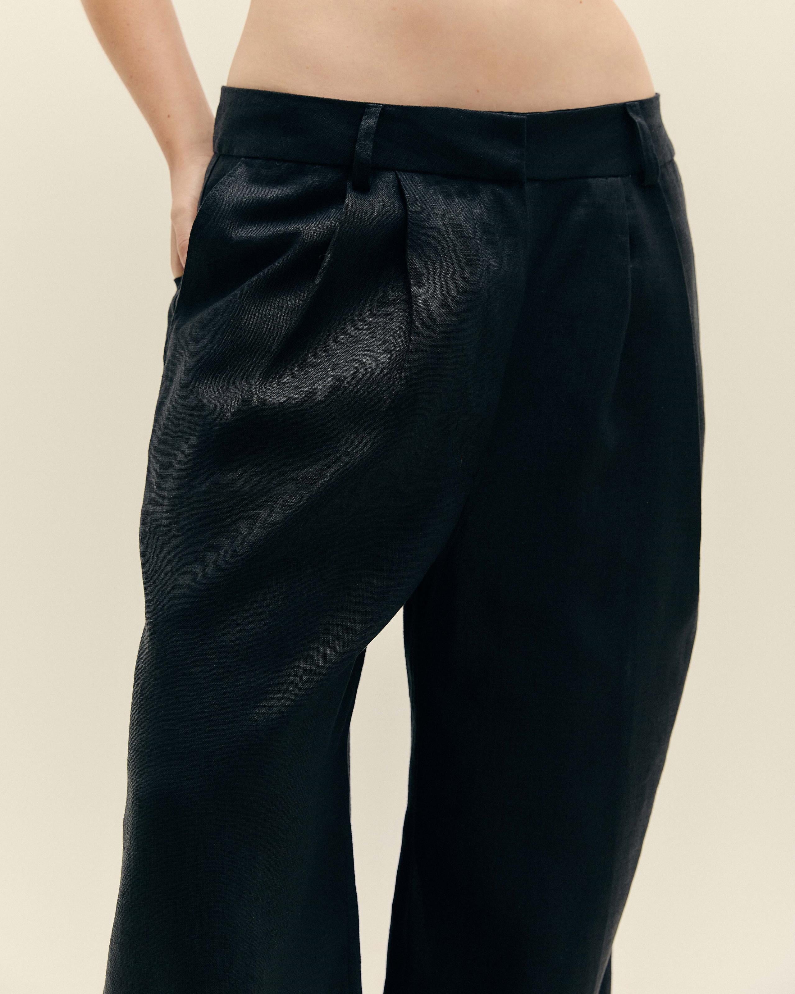 Calça Sara Linho Preto