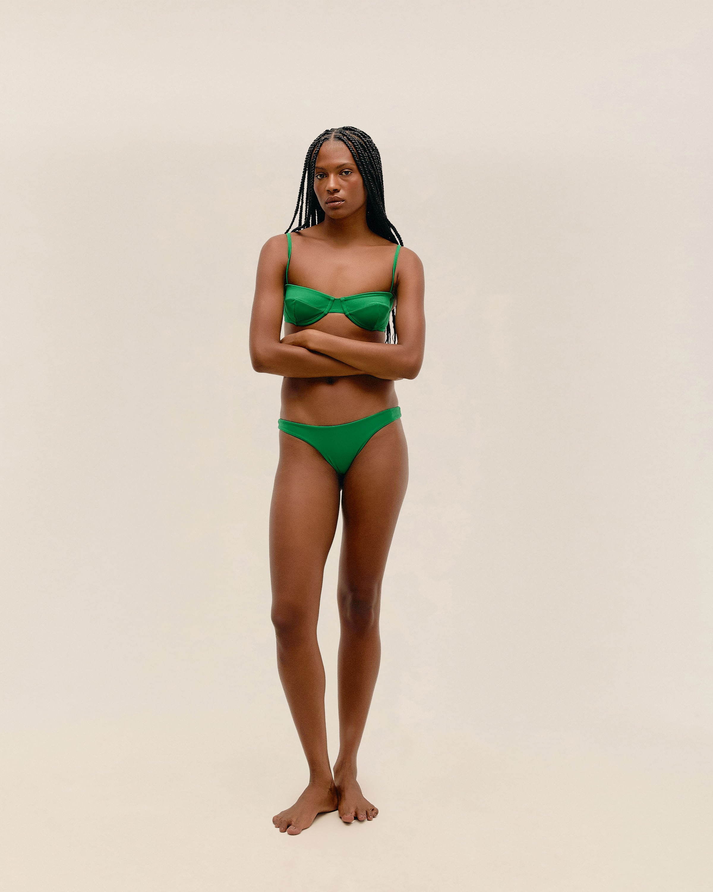 Calcinha Basic Fina Verde Vintage