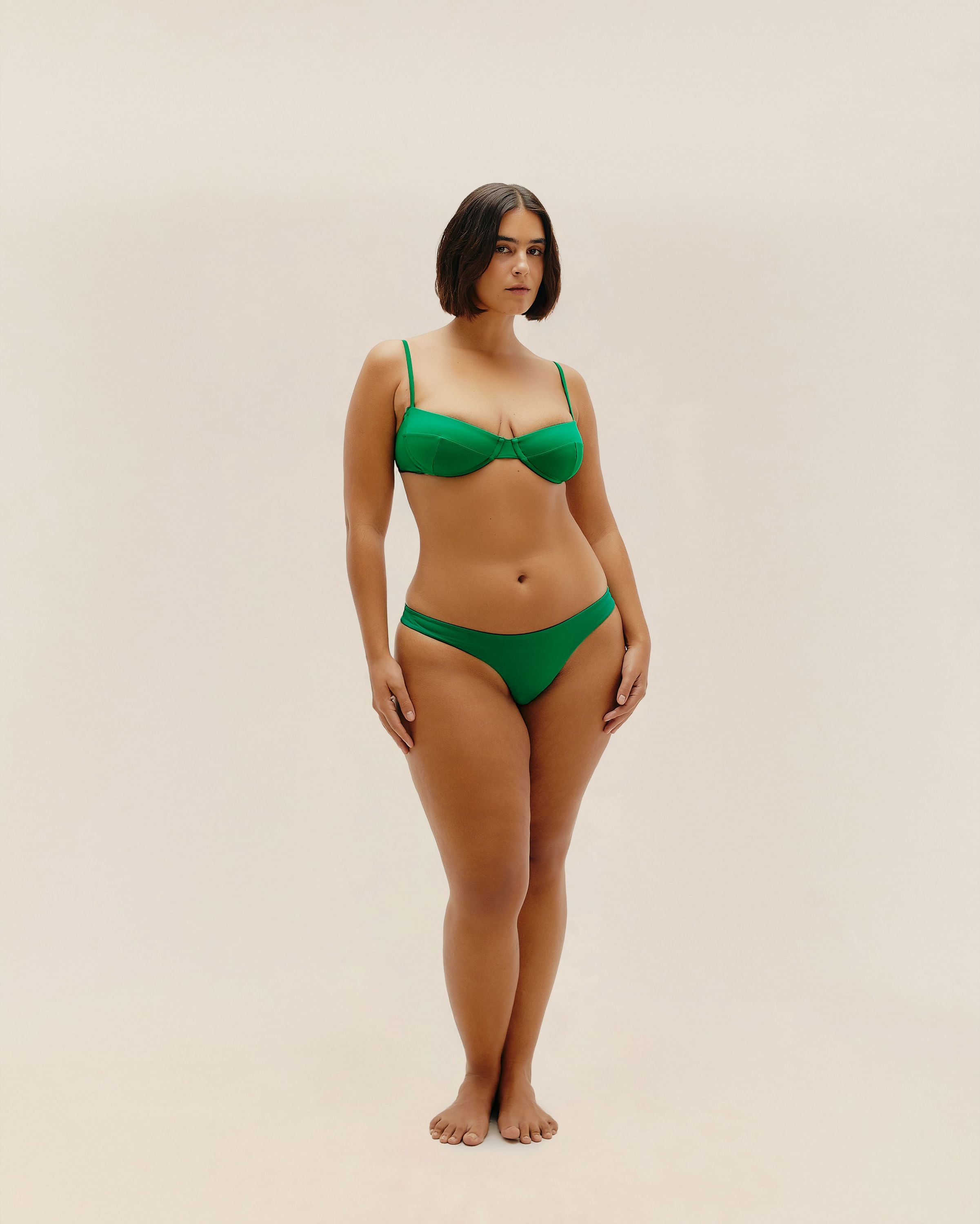 Calcinha Basic Fina Verde Vintage