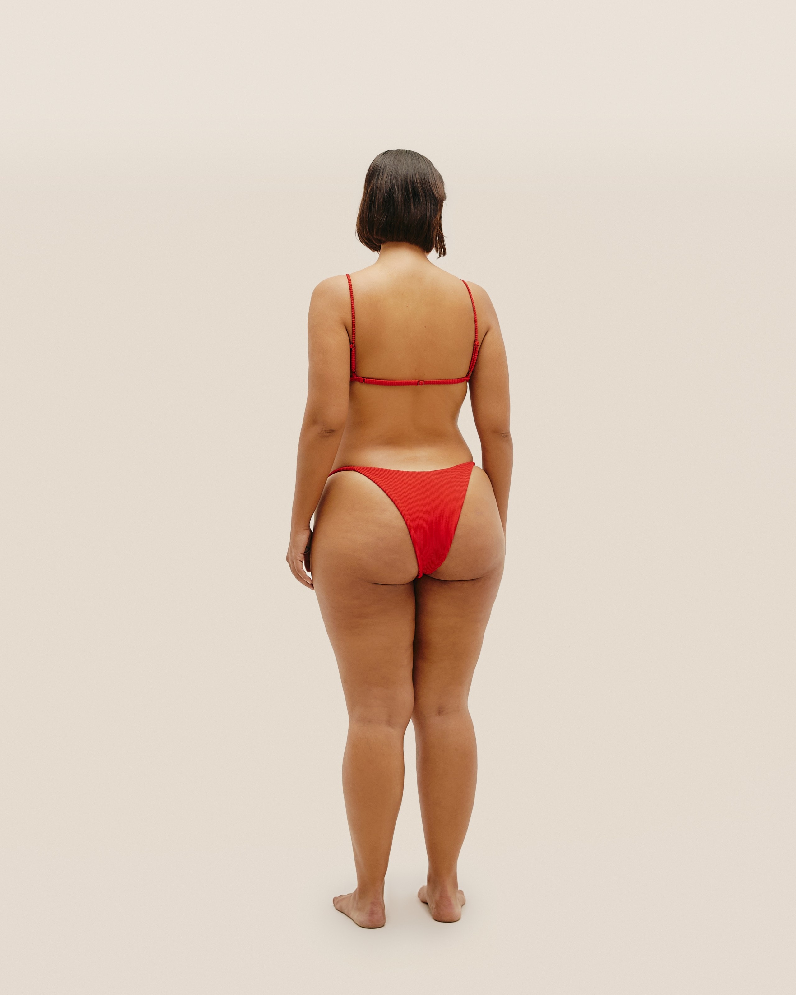 Calcinha Lari Nervura Vermelho