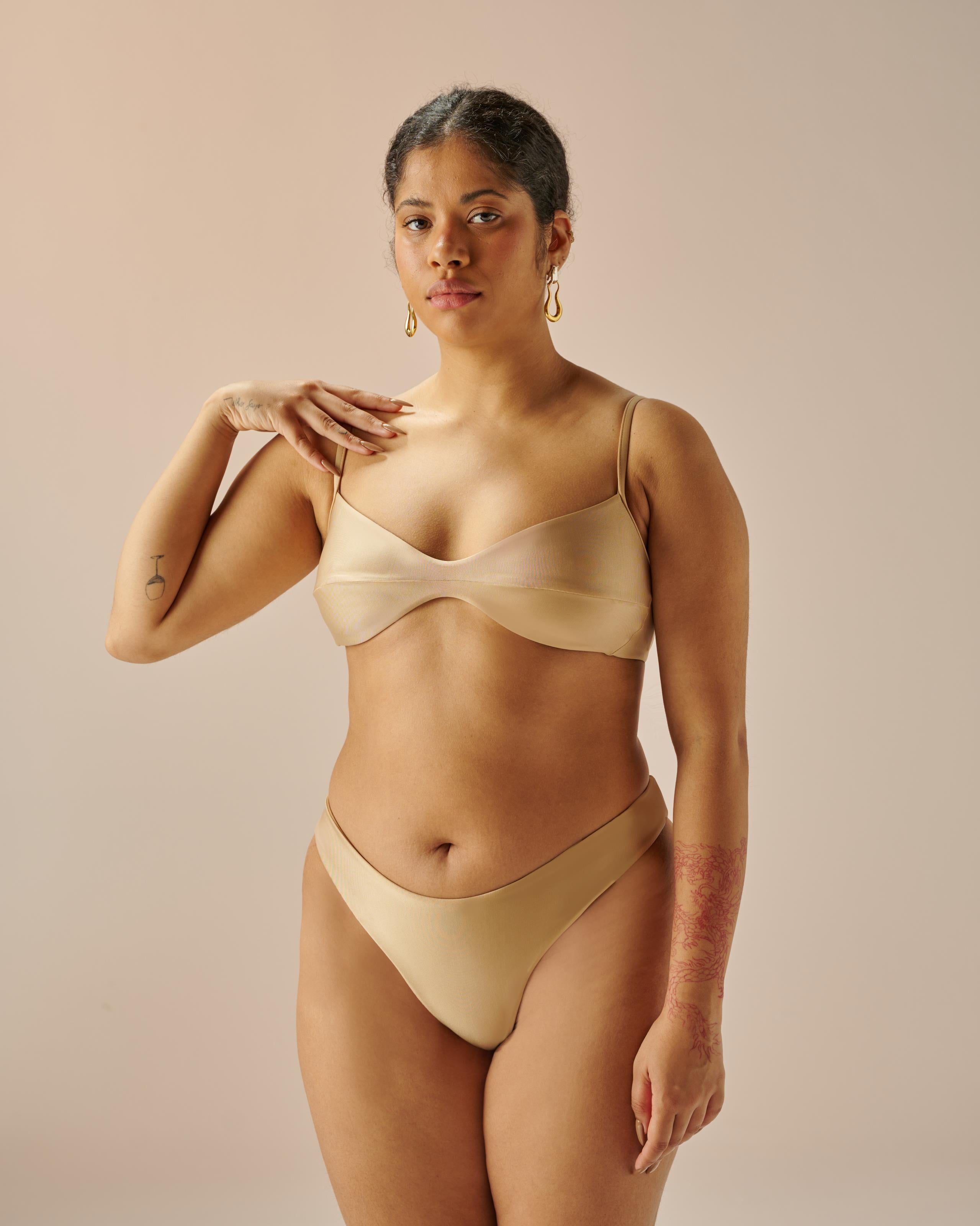 Calcinha Leila Bege Satu