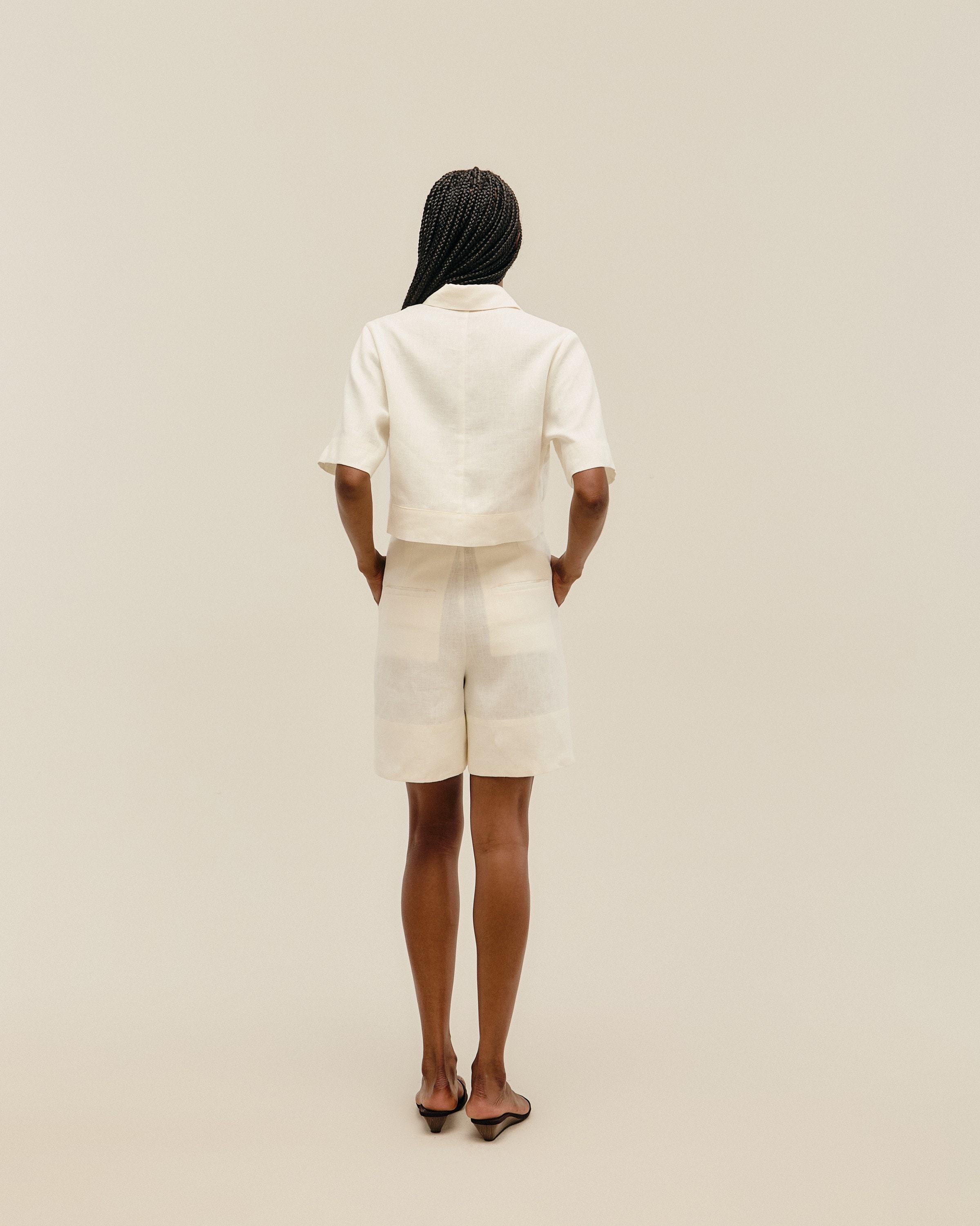 Camisa Bella Linho Off-White