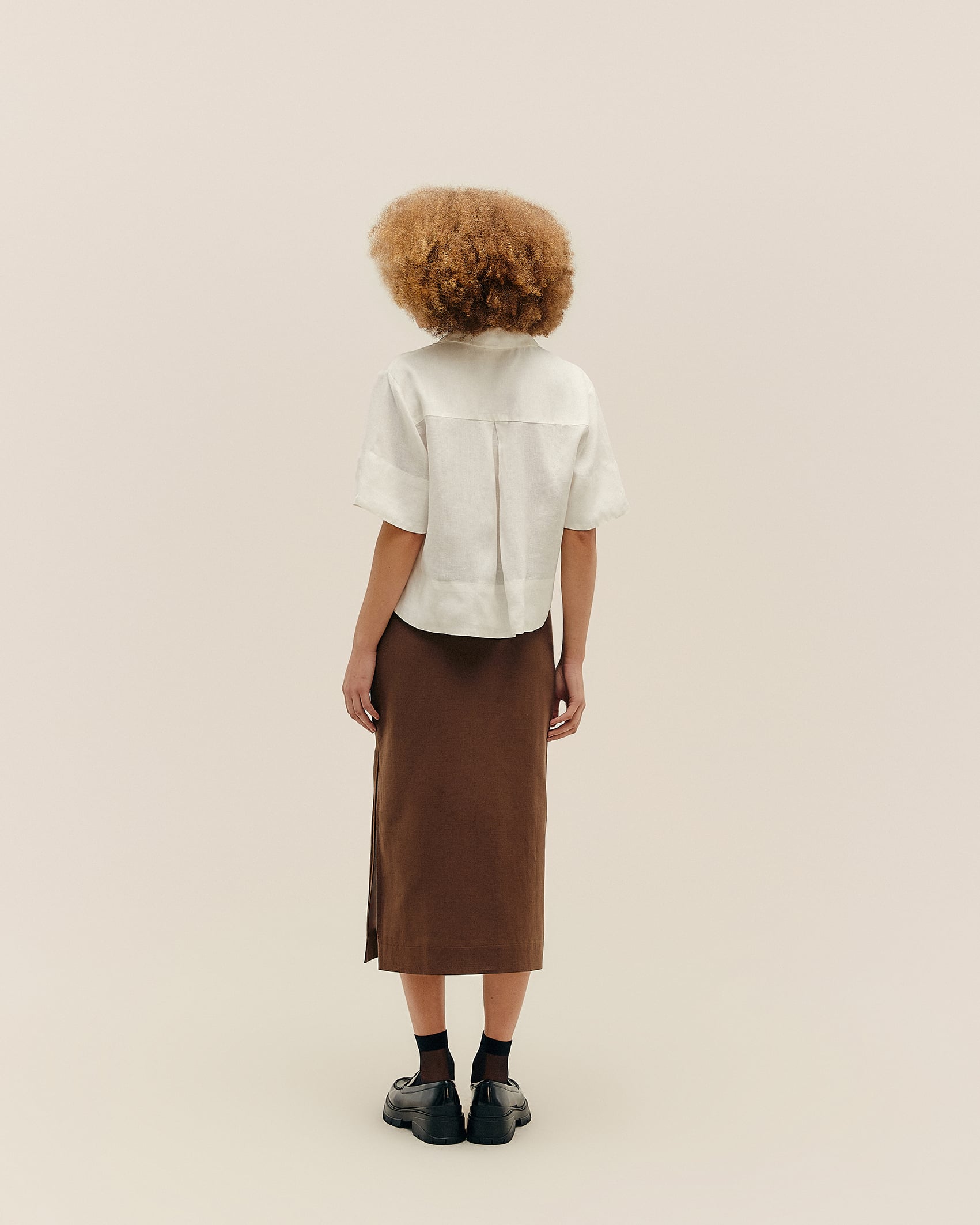 Camisa Lore Linho Off-White