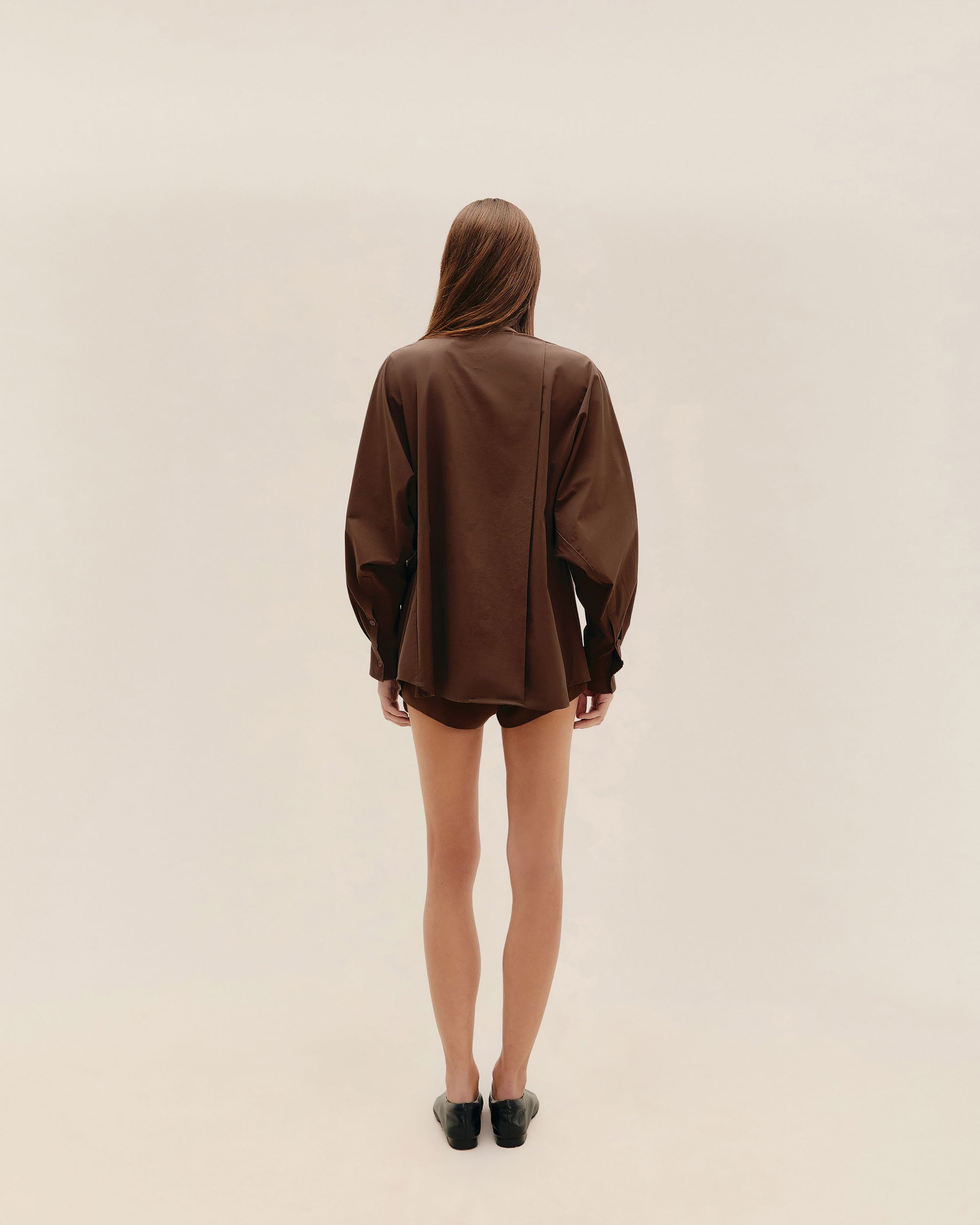 Camisa Oversized Marrom Brauna