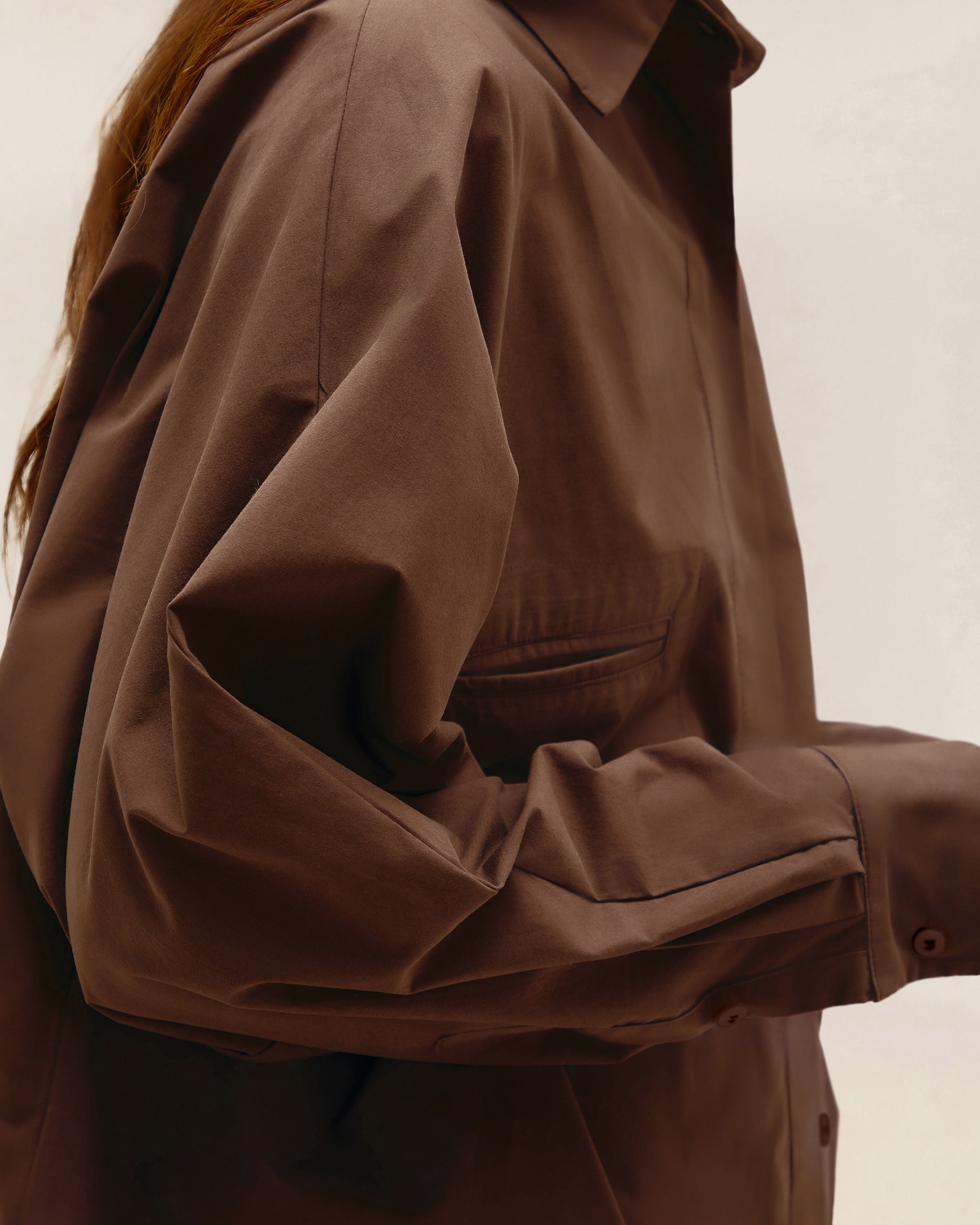 Camisa Oversized Marrom Brauna