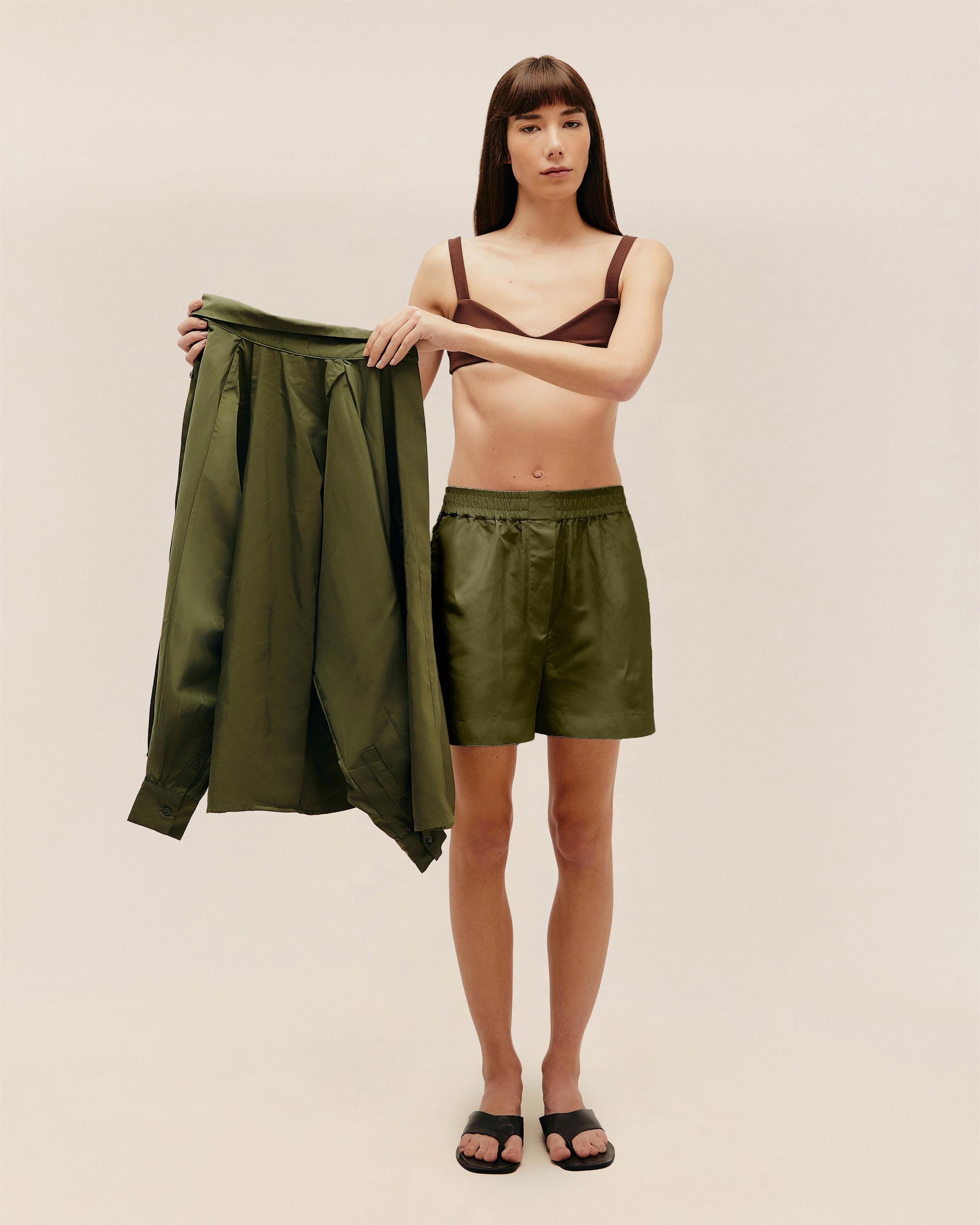 Camisa Oversized Nylon Verde